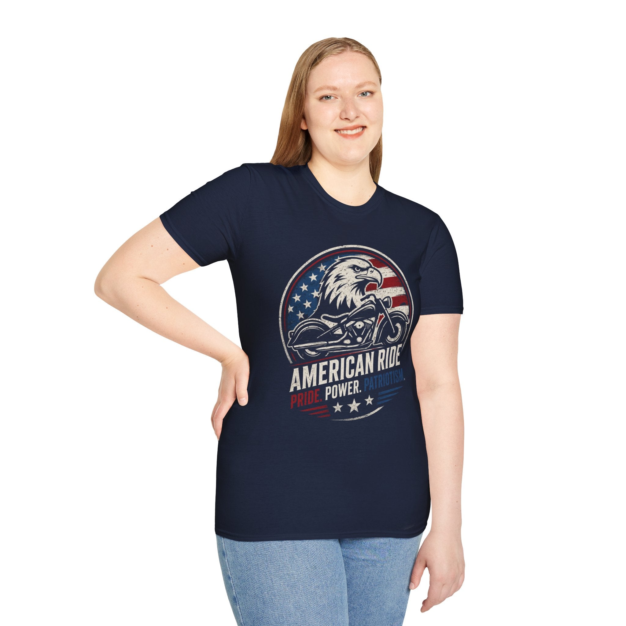 American Ride Pride. Power. Patriotism T-Shirt