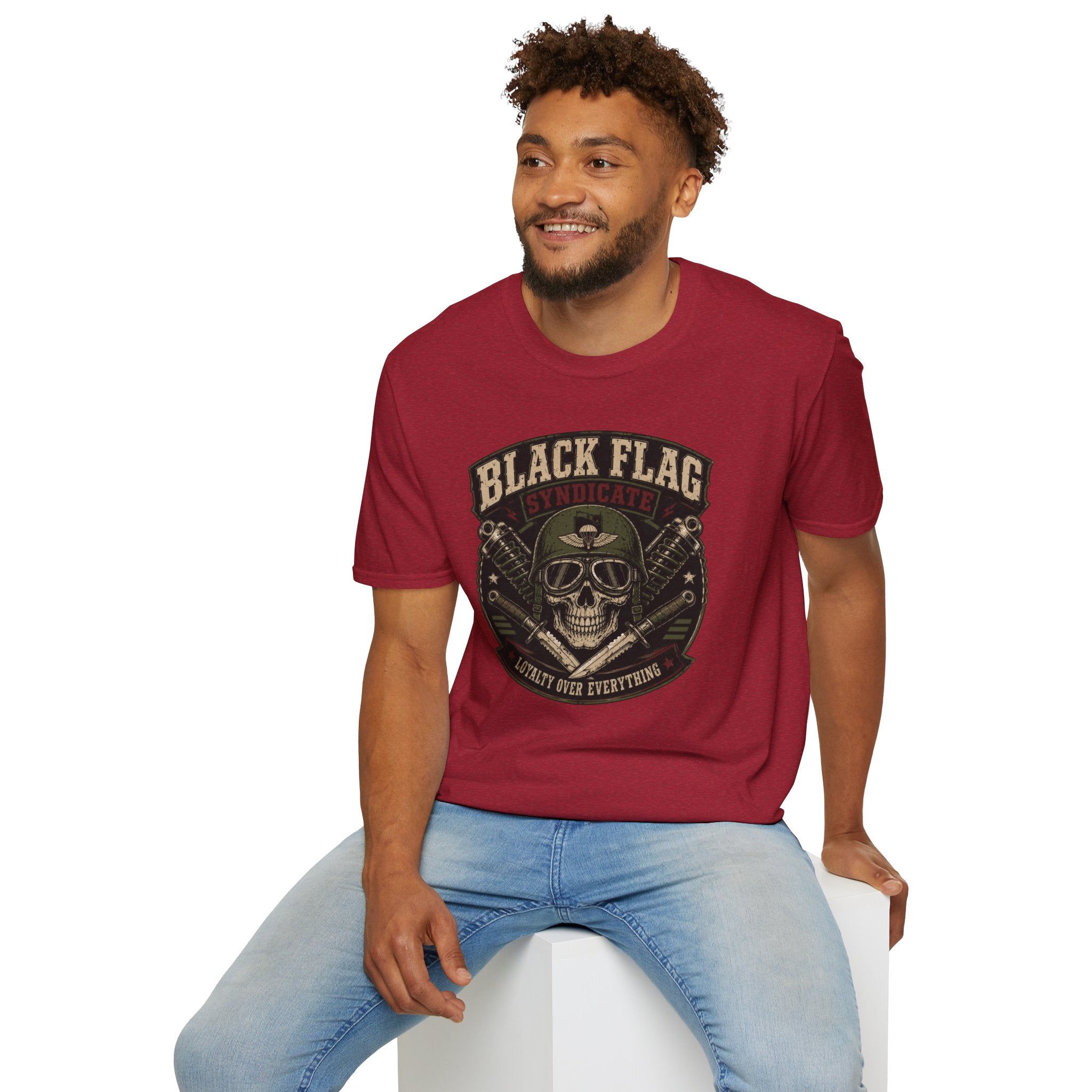 Black Flag Skull Patch T-Shirt