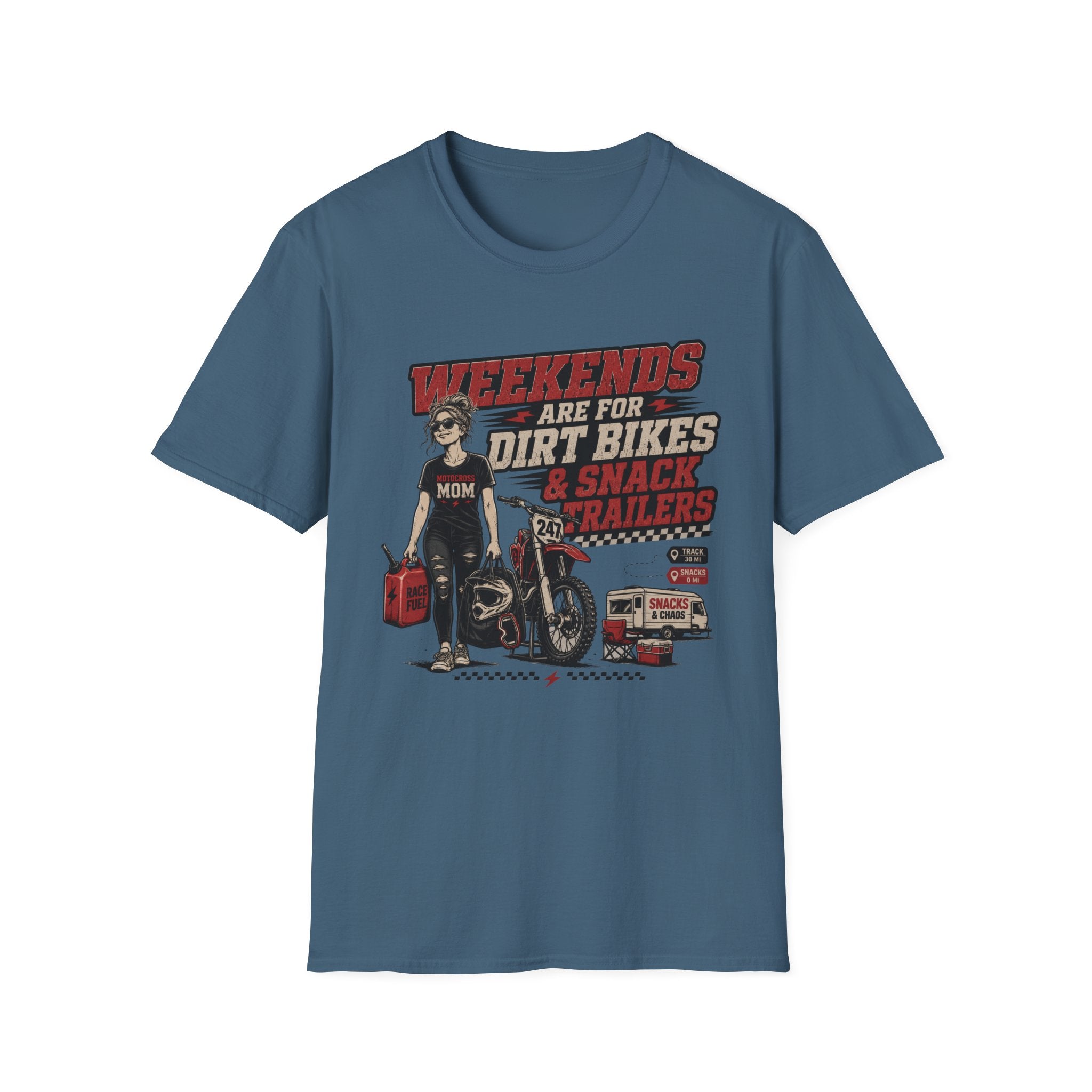 Weekends Are For Dirt Bikes & Snack Trailers T-Shirt