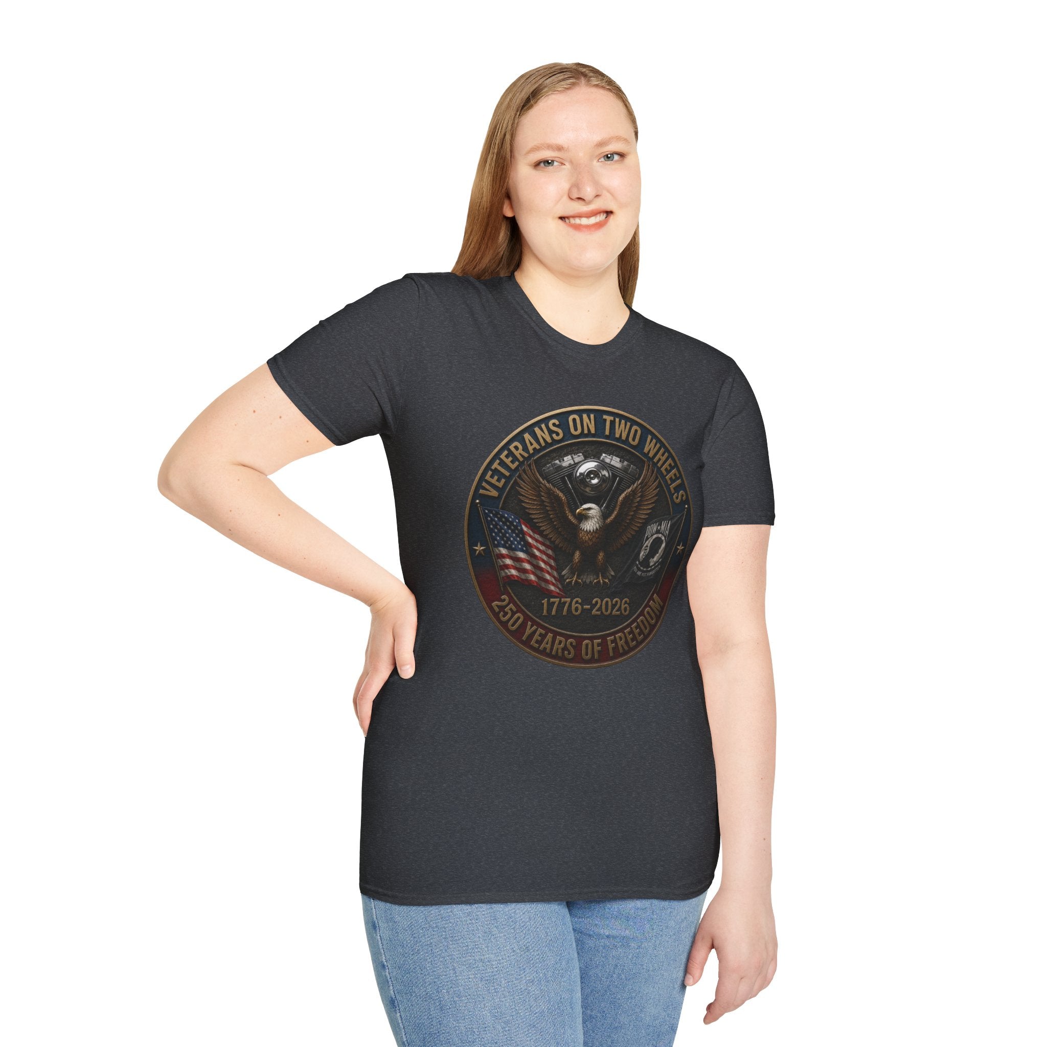VETERANS ON TWO WHEELS T-SHIRT