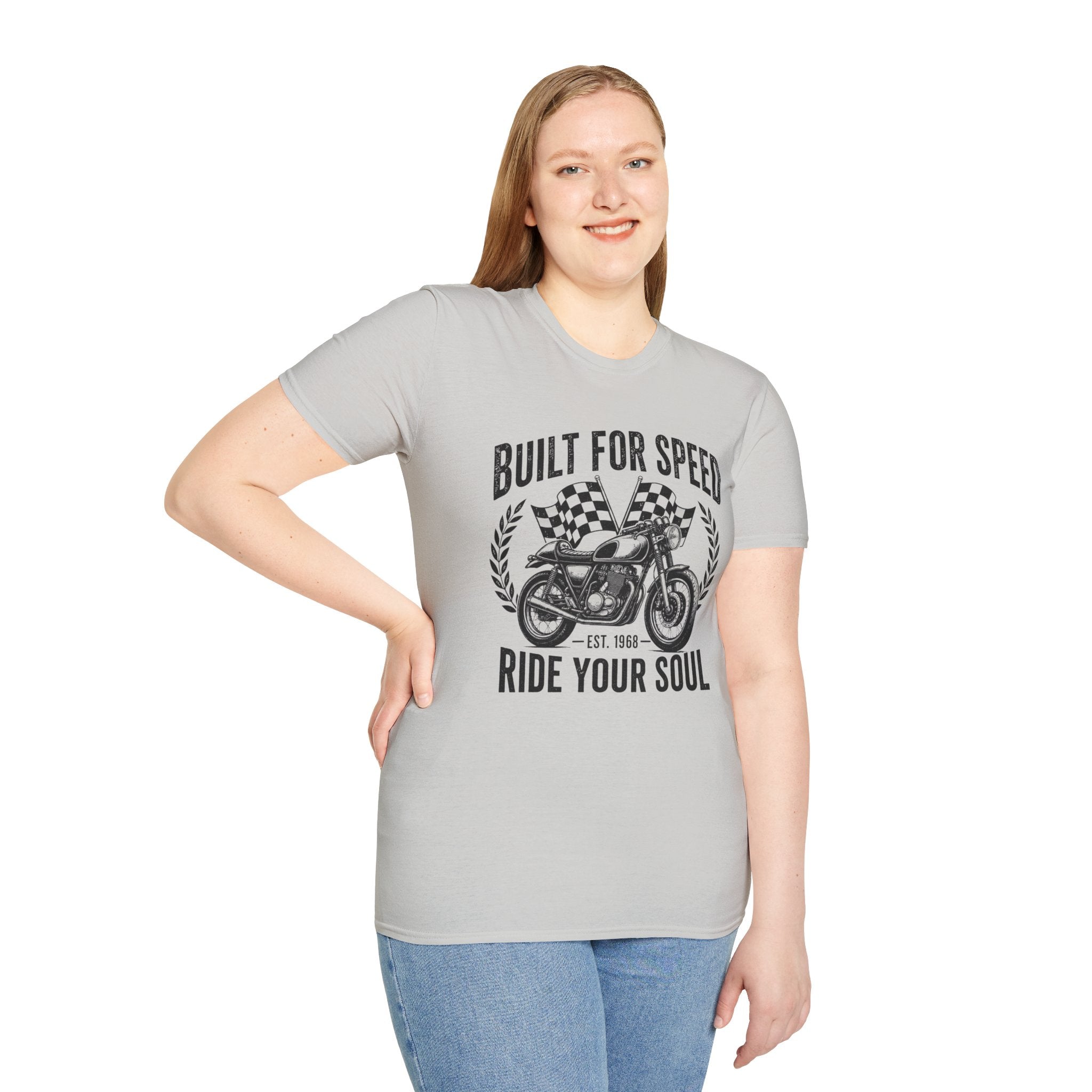 "Built for Speed, Ride Your Soul" Vintage Bike Tee