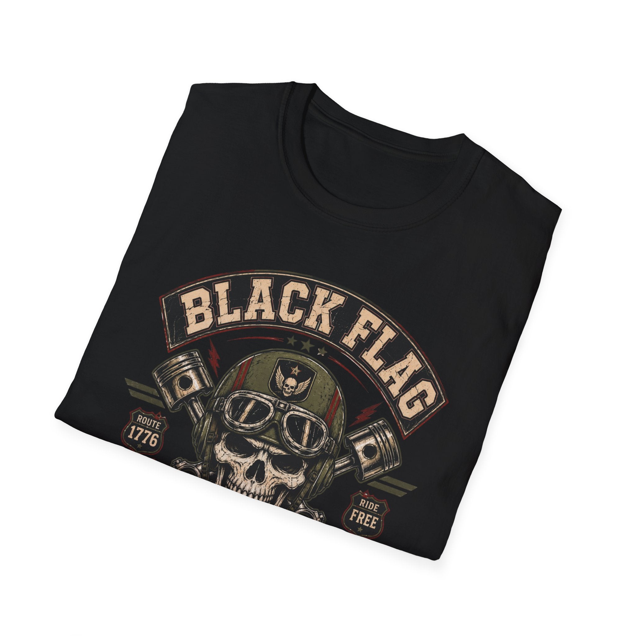 Black Flag Division Skull T-Shirt
