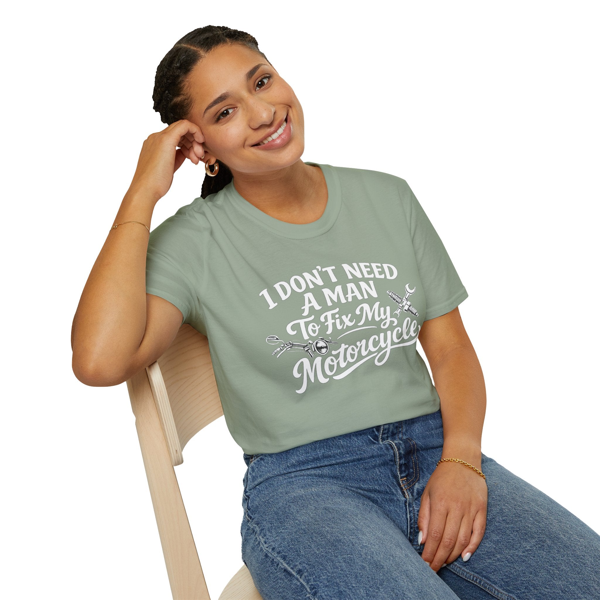 I Don't Need A Man To Fix My Motorcycle T-Shirt
