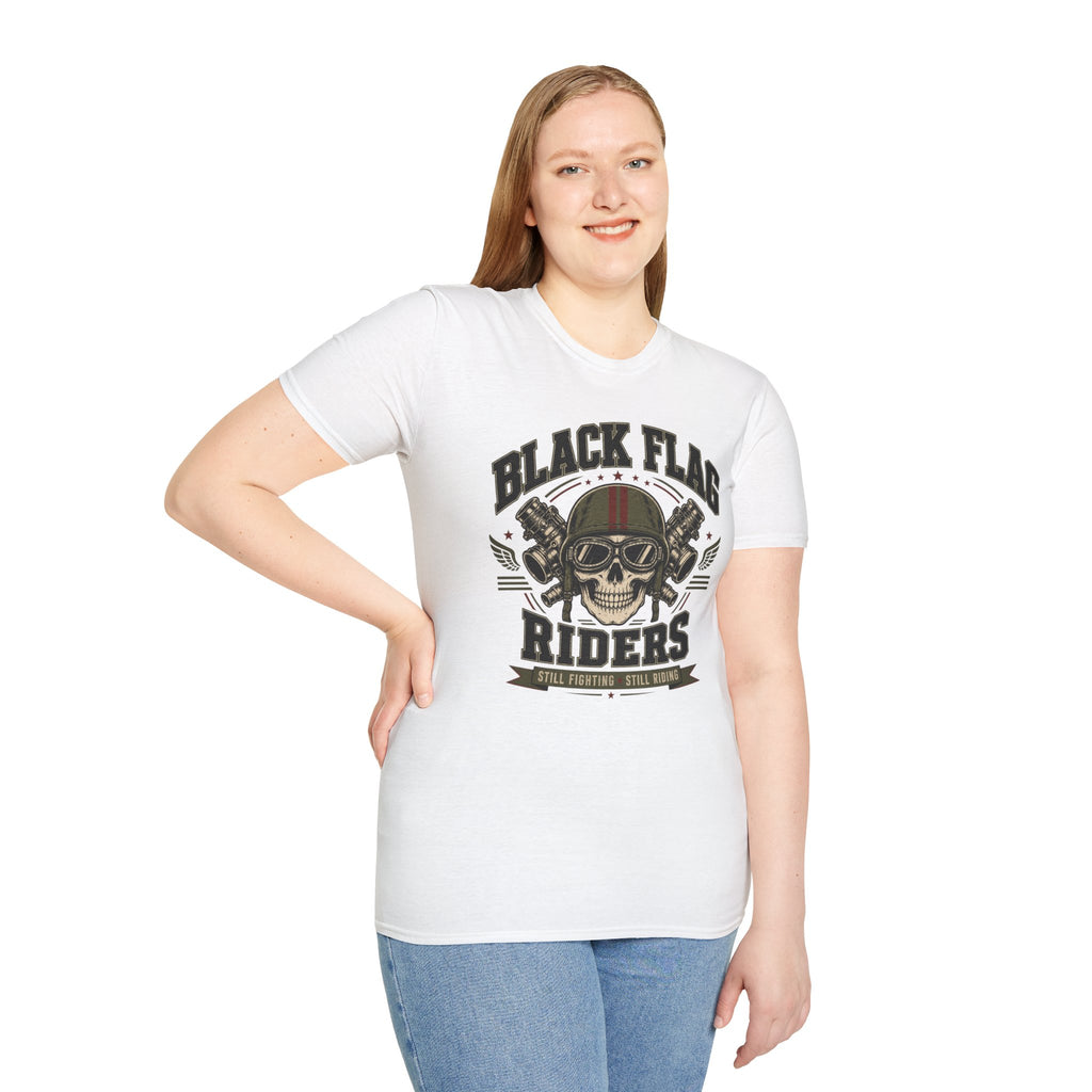 Black Flag Riders Skull T-Shirt