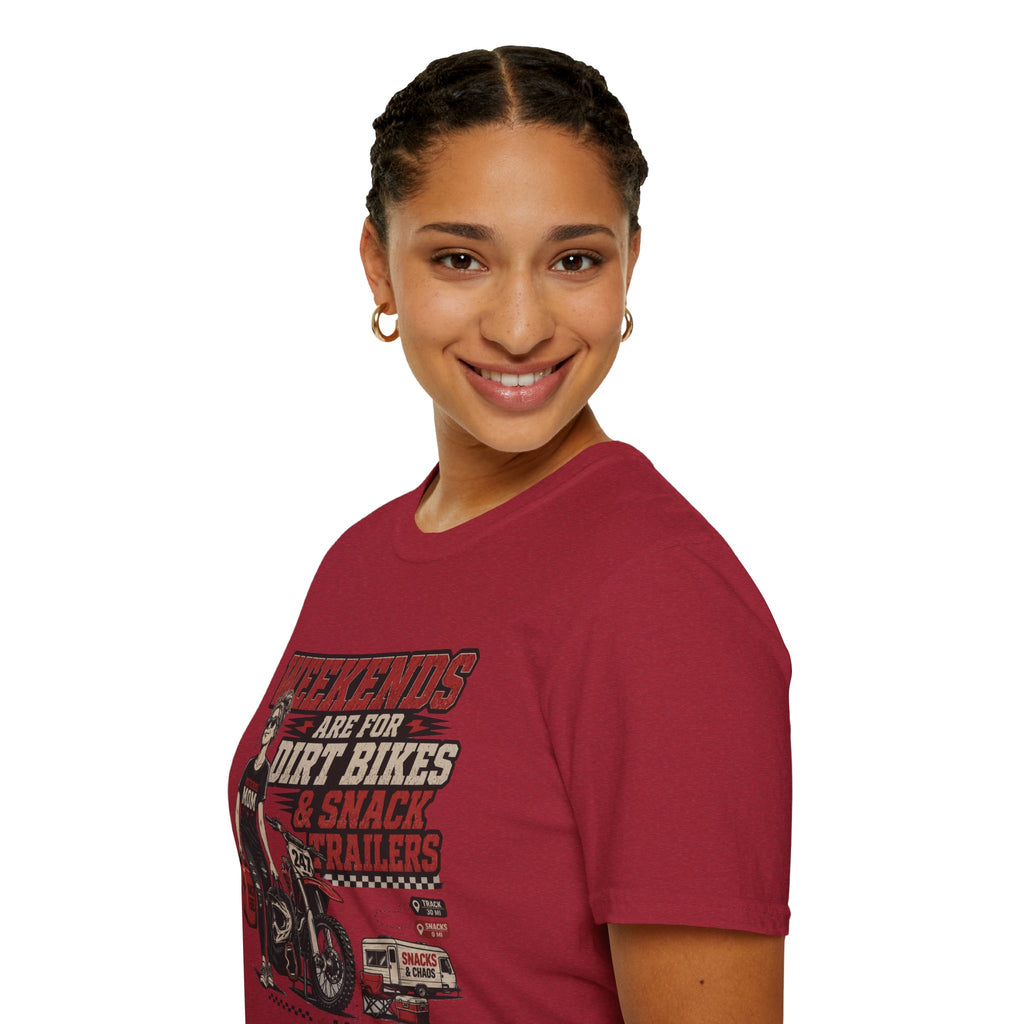Weekends Are For Dirt Bikes & Snack Trailers T-Shirt