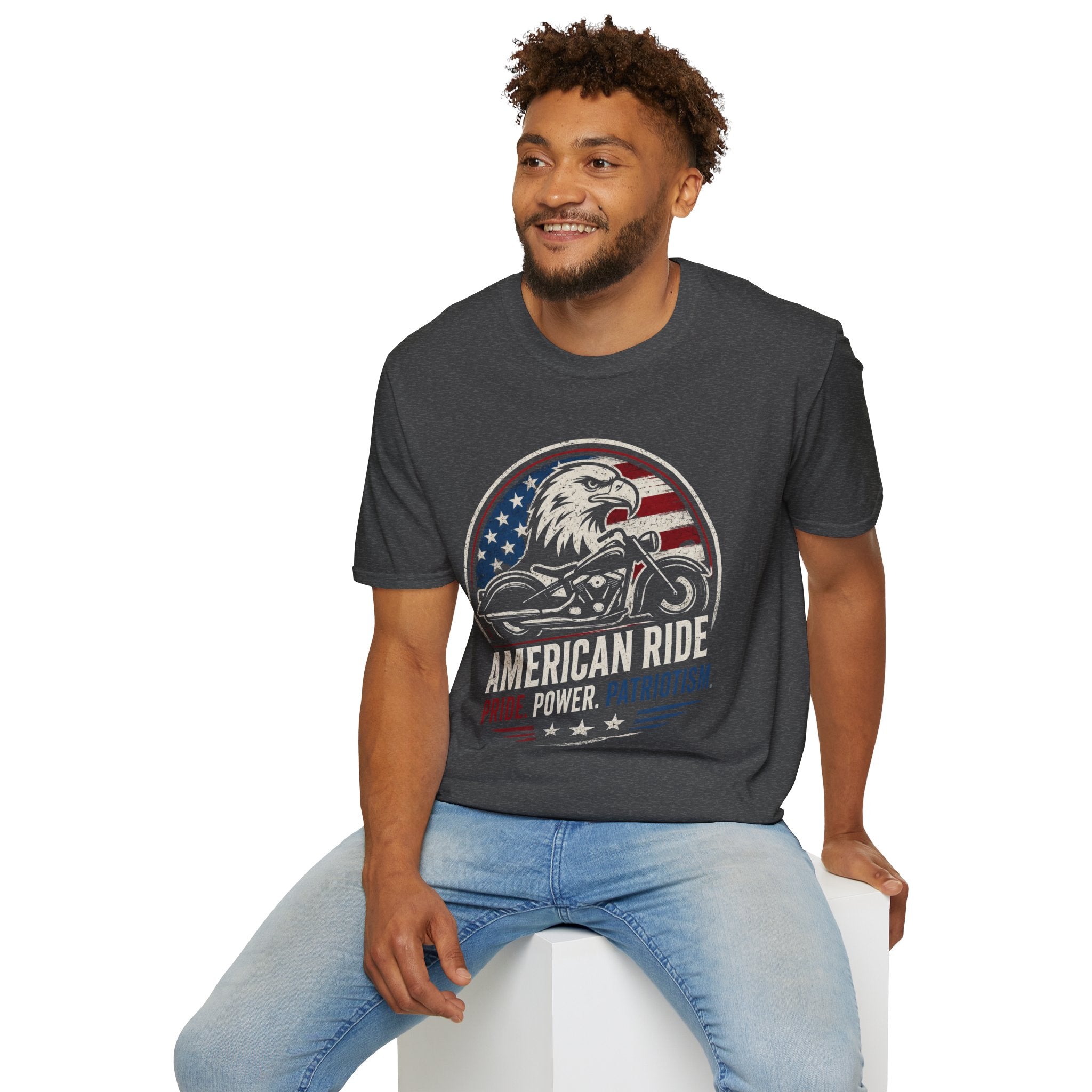 American Ride Pride. Power. Patriotism T-Shirt