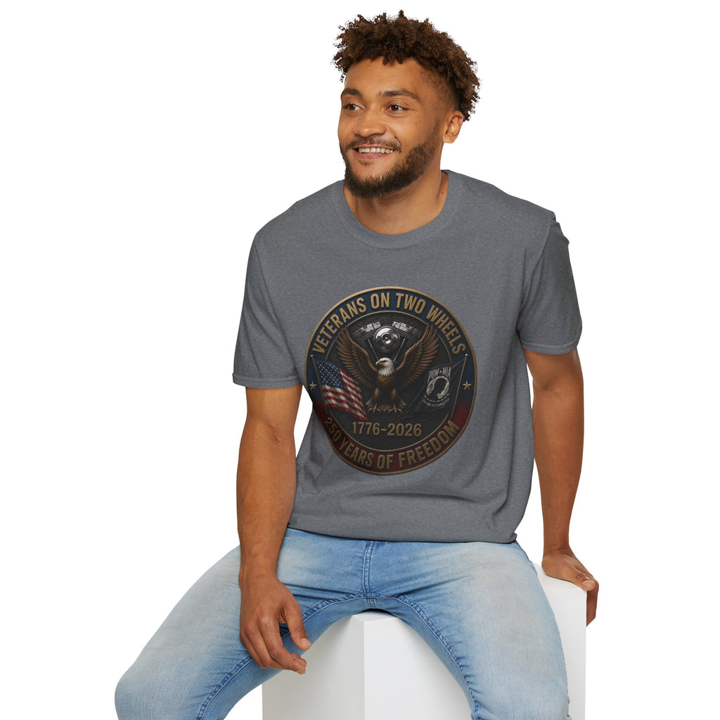 VETERANS ON TWO WHEELS T-SHIRT