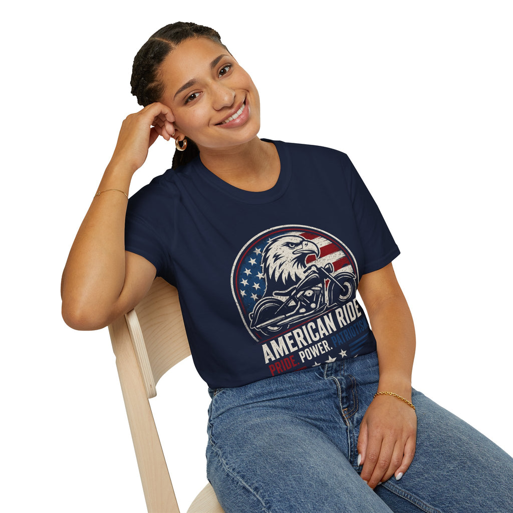 American Ride Pride. Power. Patriotism T-Shirt