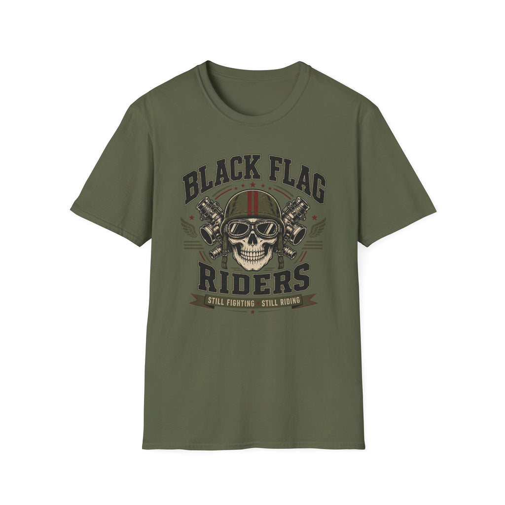 Black Flag Riders Skull T-Shirt