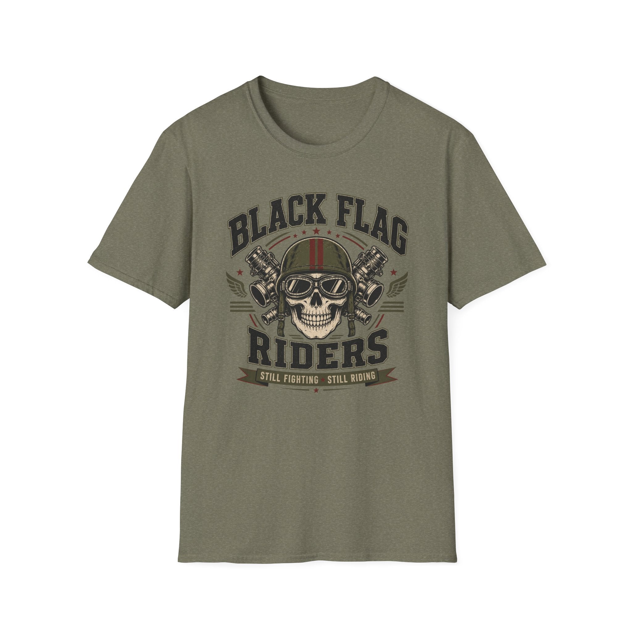 Black Flag Riders Skull T-Shirt