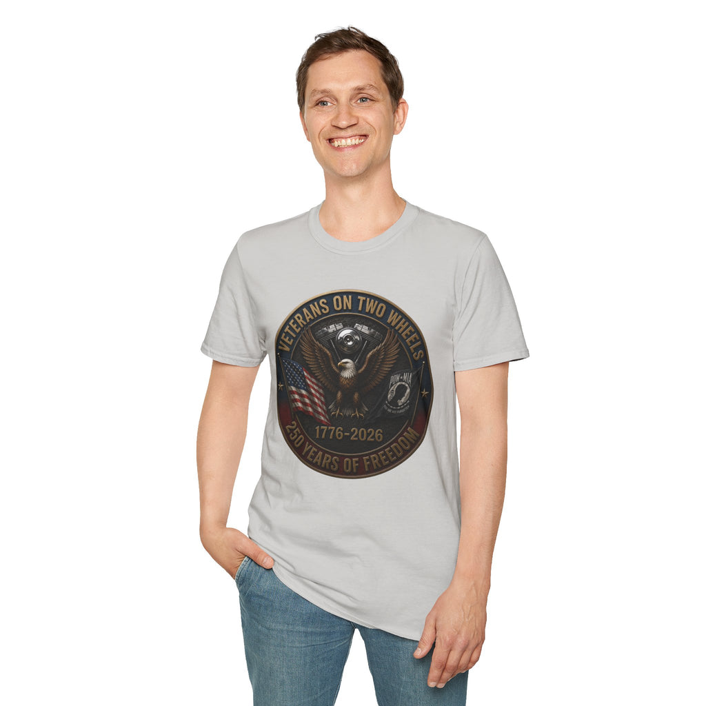 VETERANS ON TWO WHEELS T-SHIRT