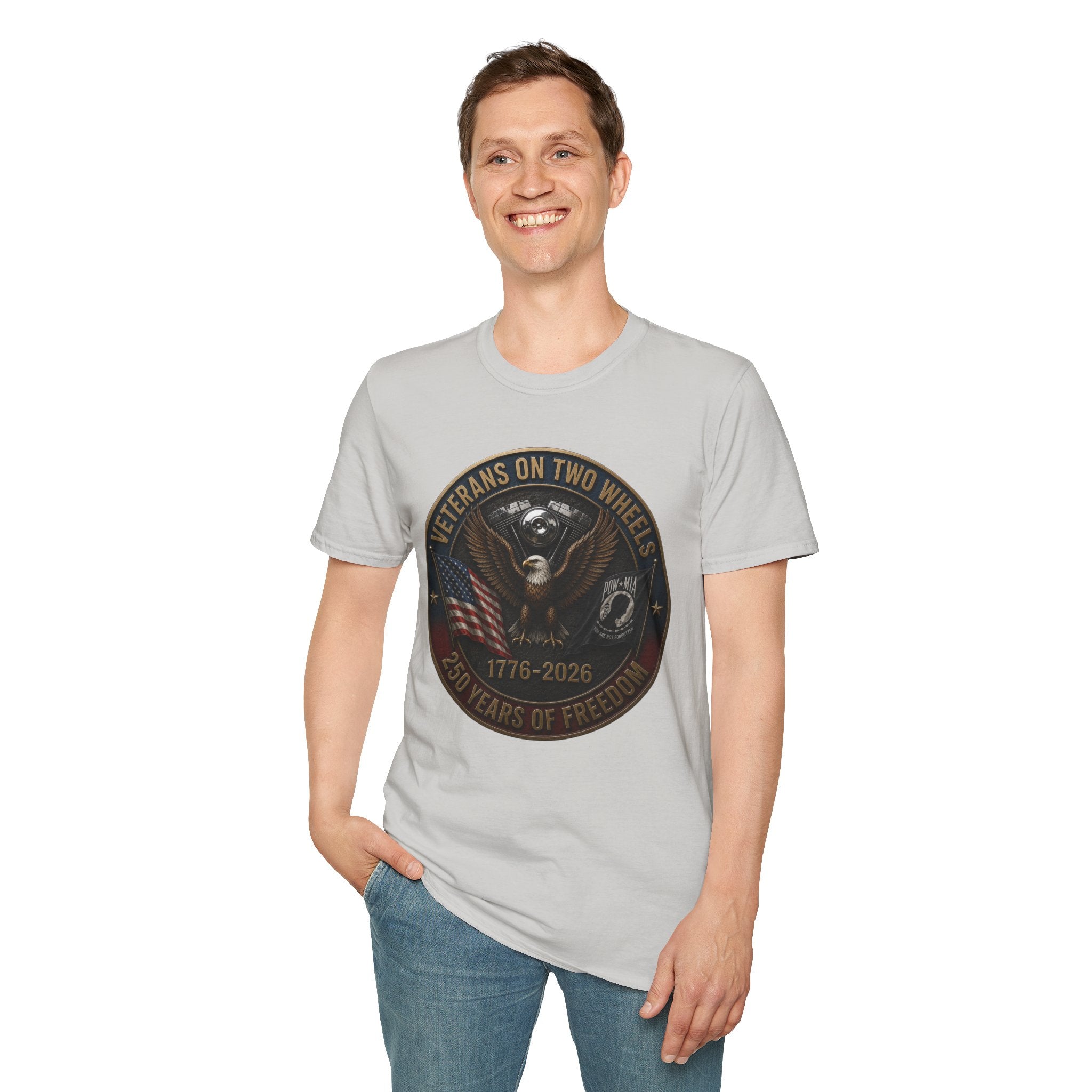 VETERANS ON TWO WHEELS T-SHIRT