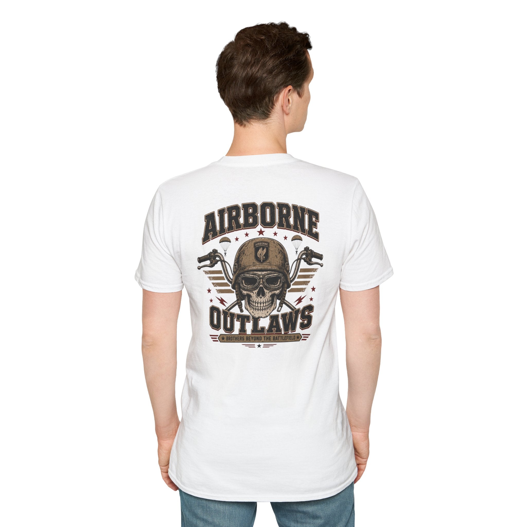 Airborne Outlaws Skull T-Shirt