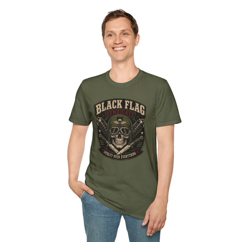 Black Flag Skull Patch T-Shirt