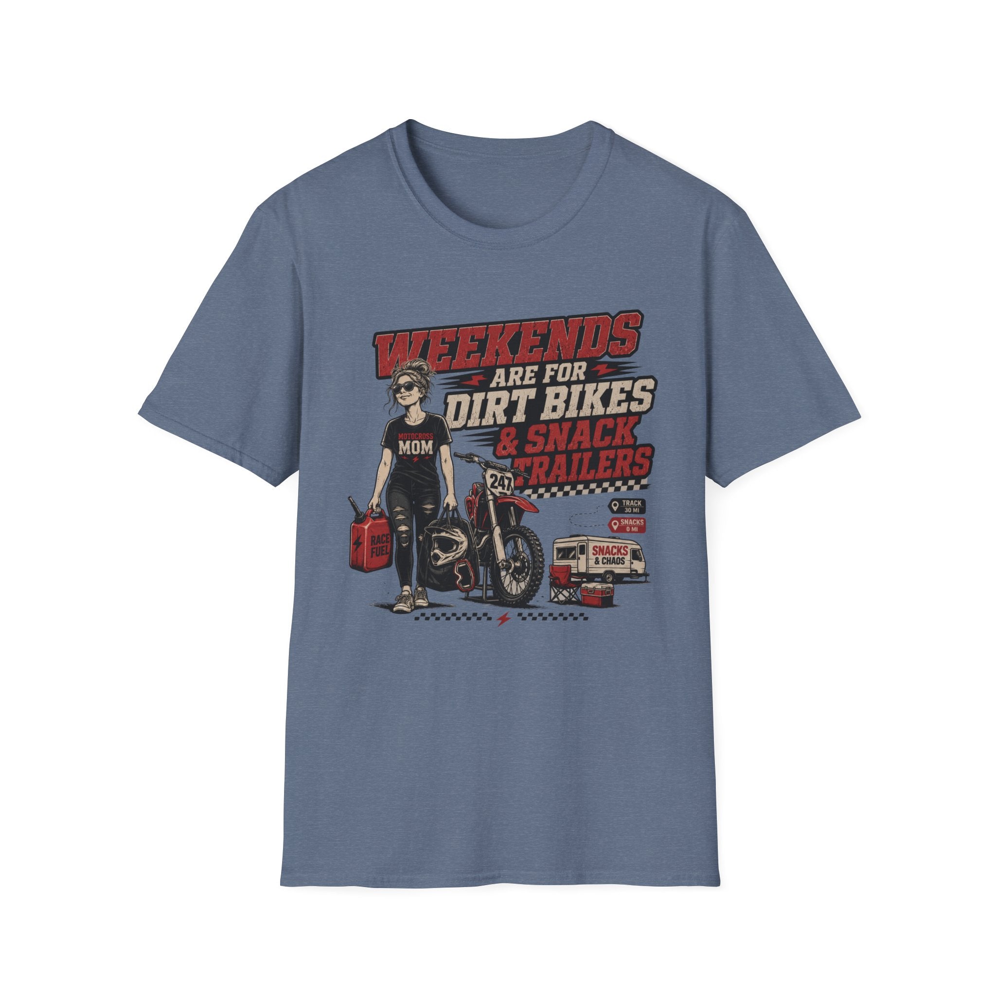 Weekends Are For Dirt Bikes & Snack Trailers T-Shirt