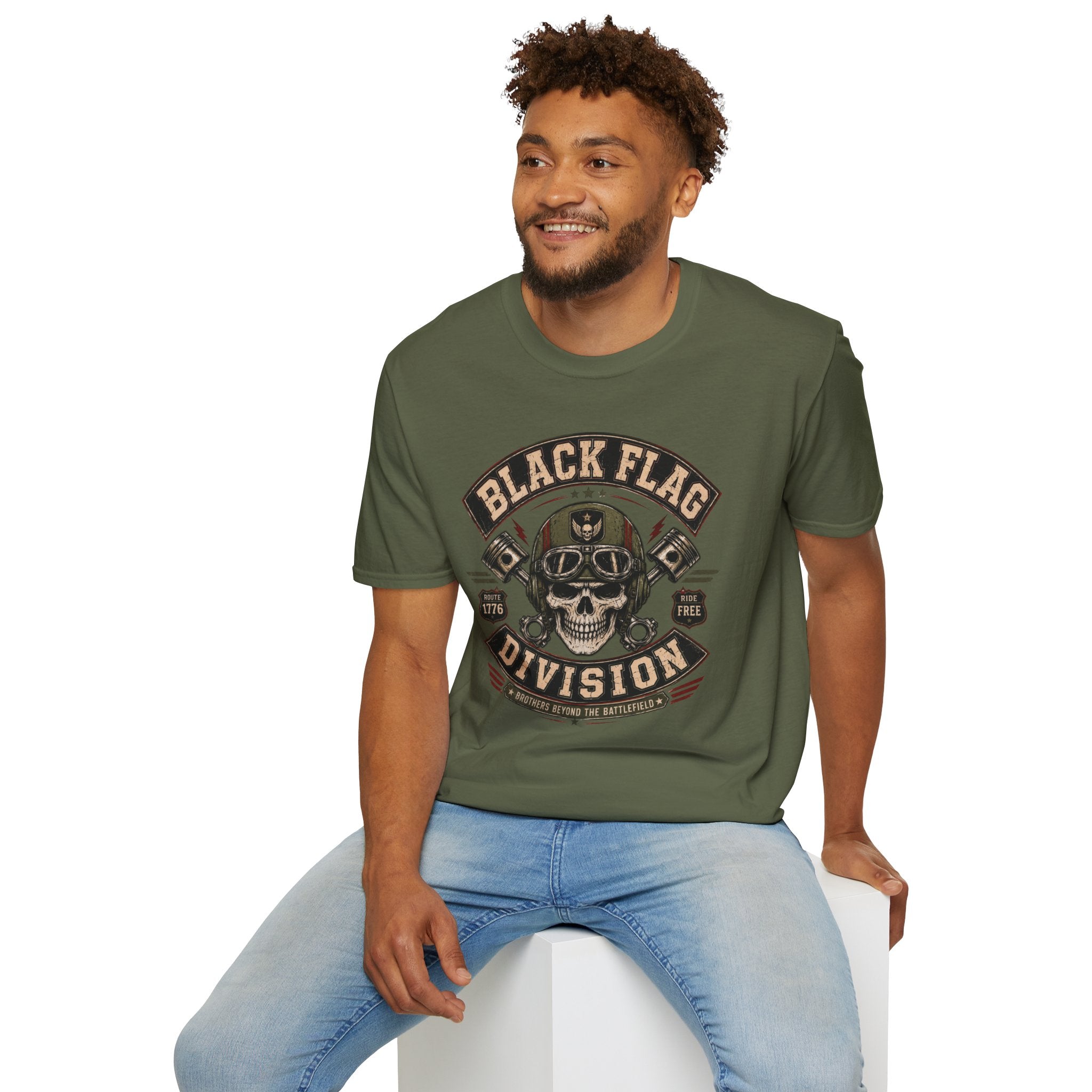 Black Flag Division Skull T-Shirt