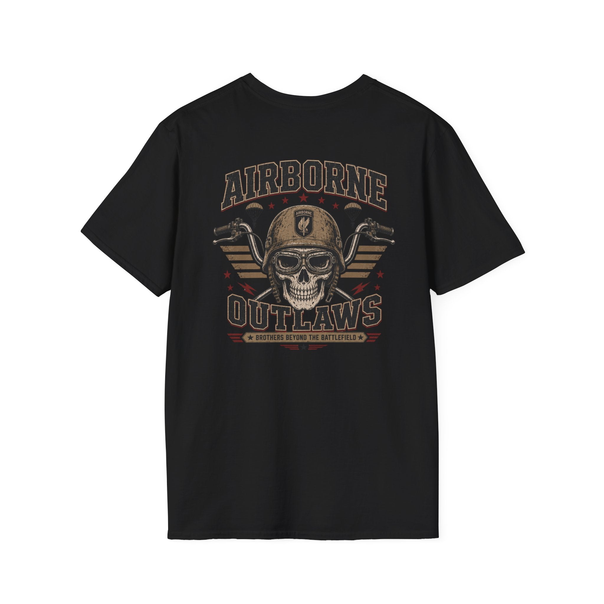 Airborne Outlaws Skull T-Shirt
