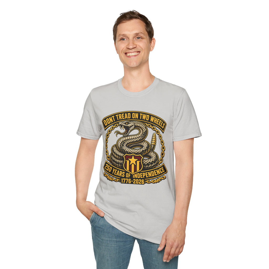 DON'T TREAD ON TWO WHEELS T-SHIRT