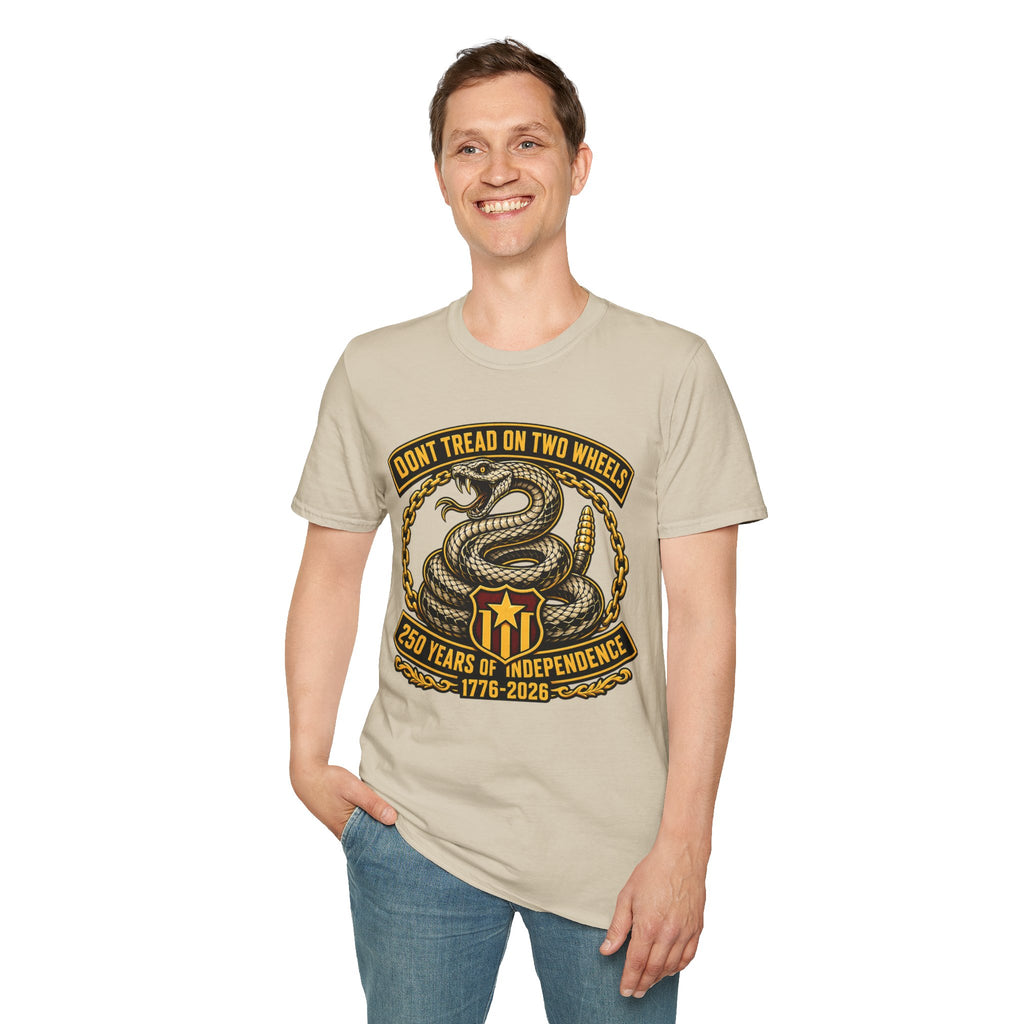 DON'T TREAD ON TWO WHEELS T-SHIRT