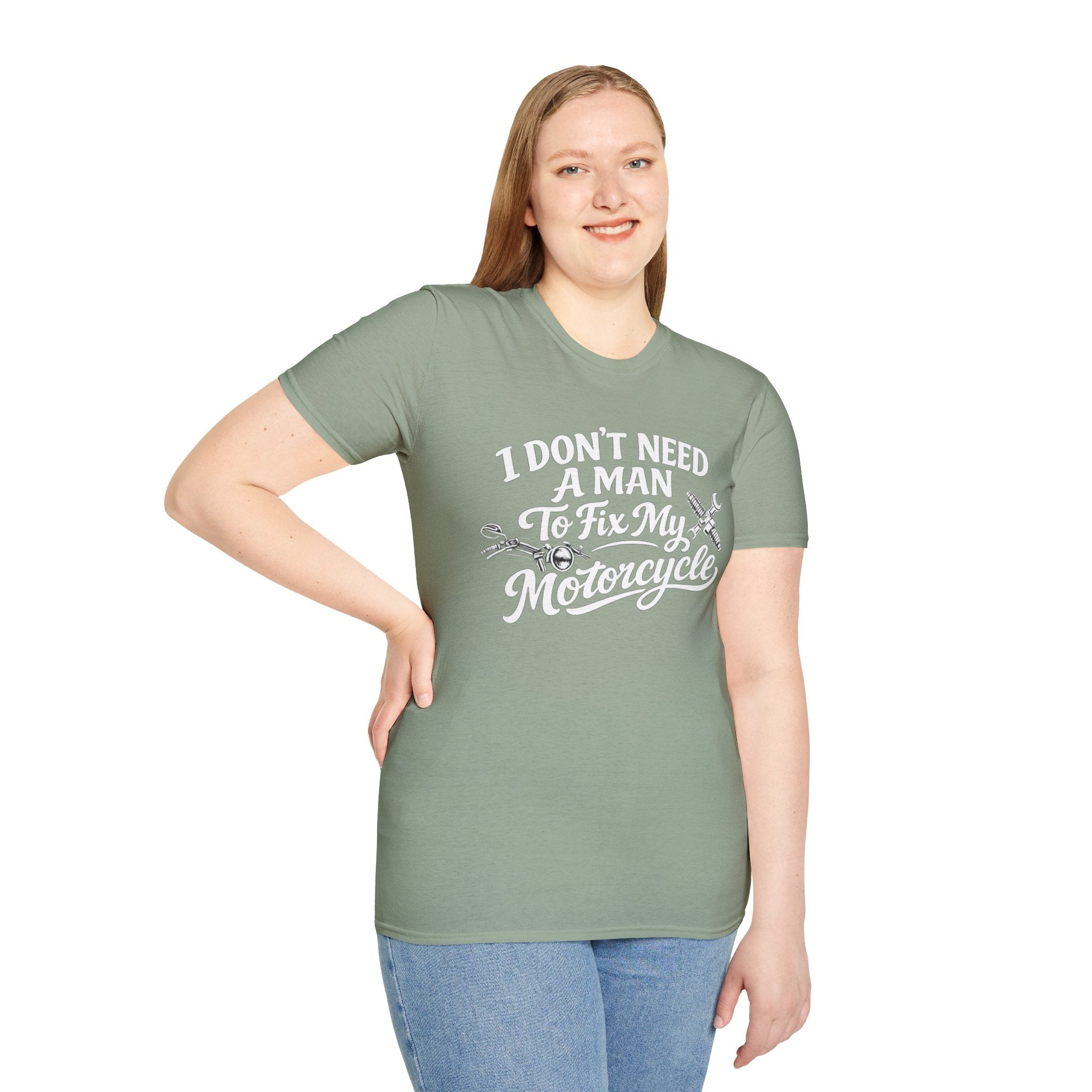 I Don't Need A Man To Fix My Motorcycle T-Shirt