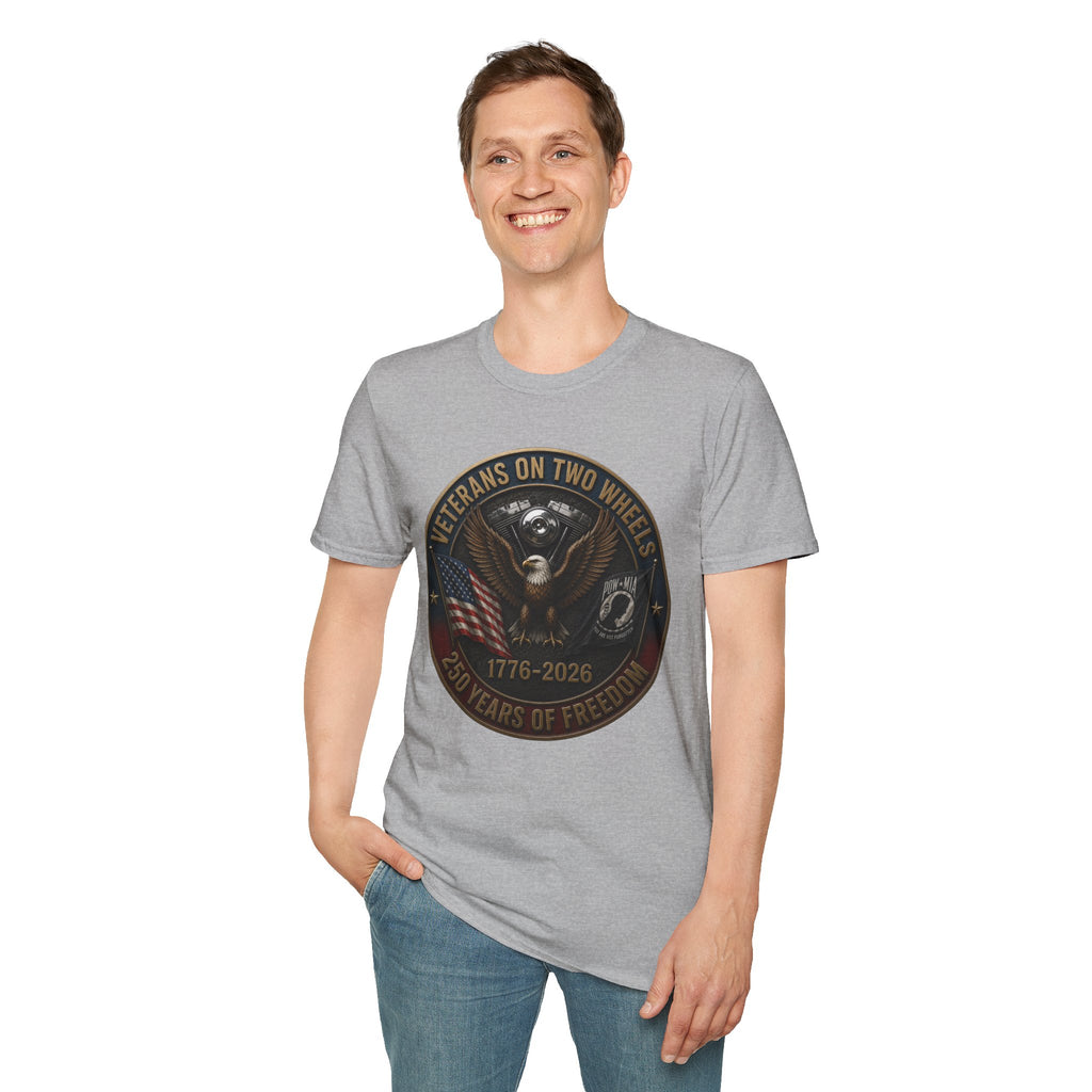 VETERANS ON TWO WHEELS T-SHIRT