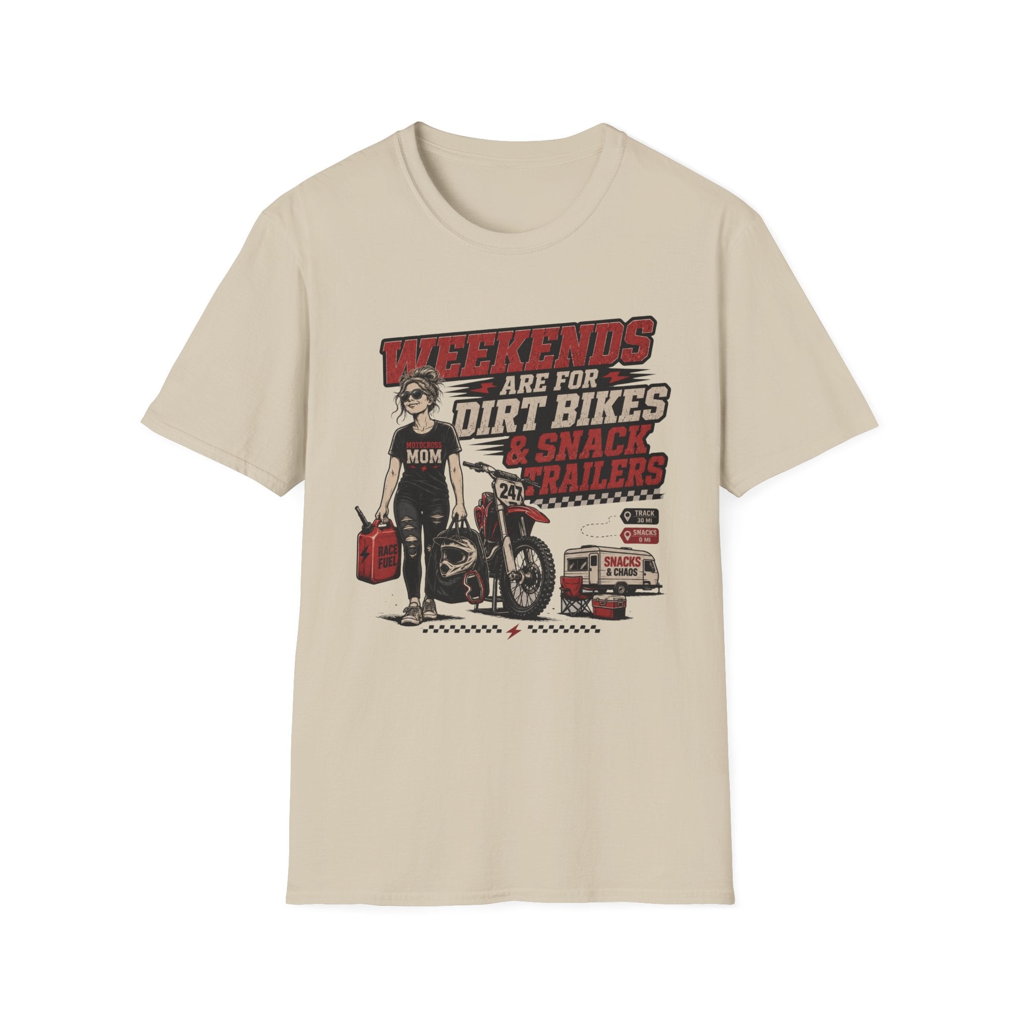 Weekends Are For Dirt Bikes & Snack Trailers T-Shirt