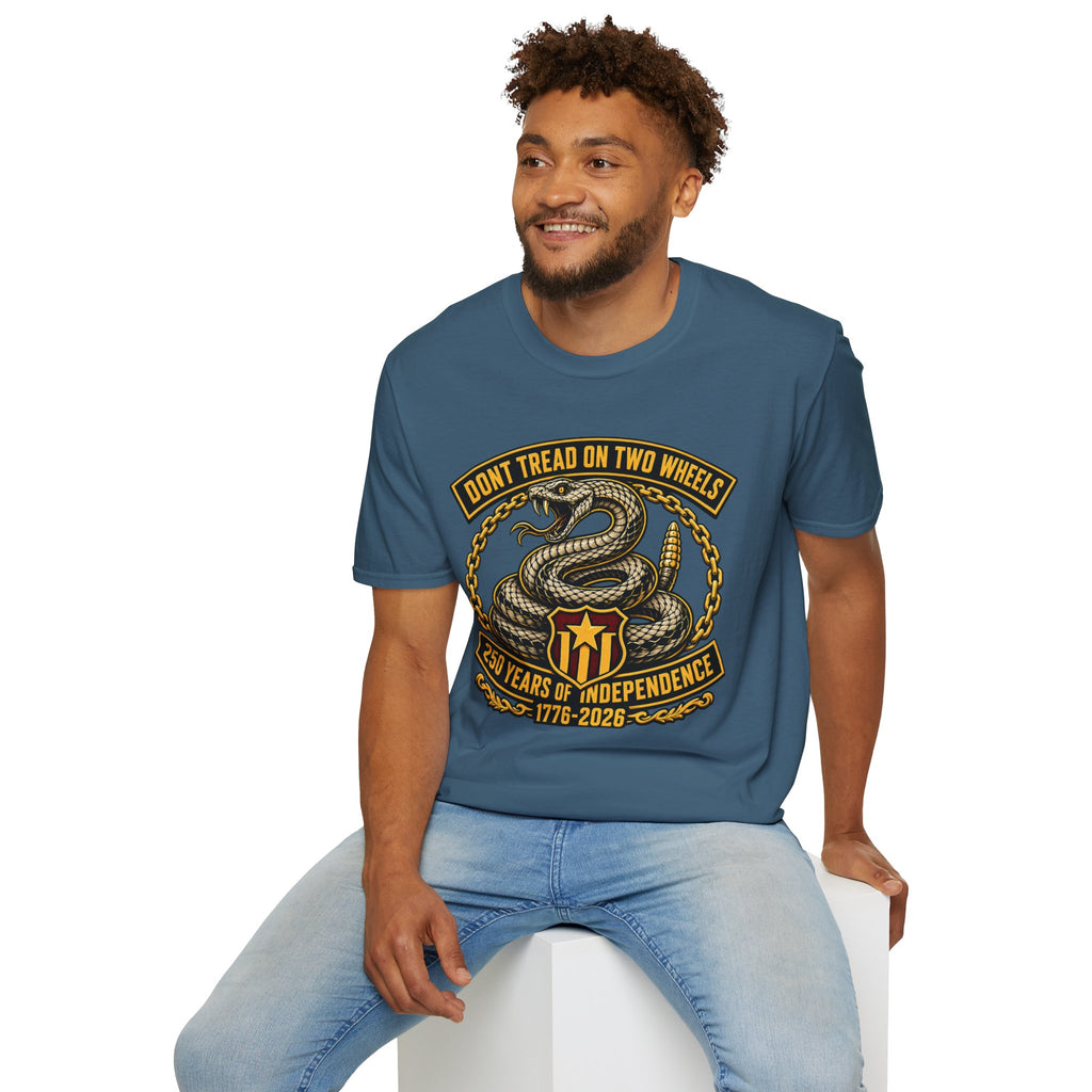 DON'T TREAD ON TWO WHEELS T-SHIRT