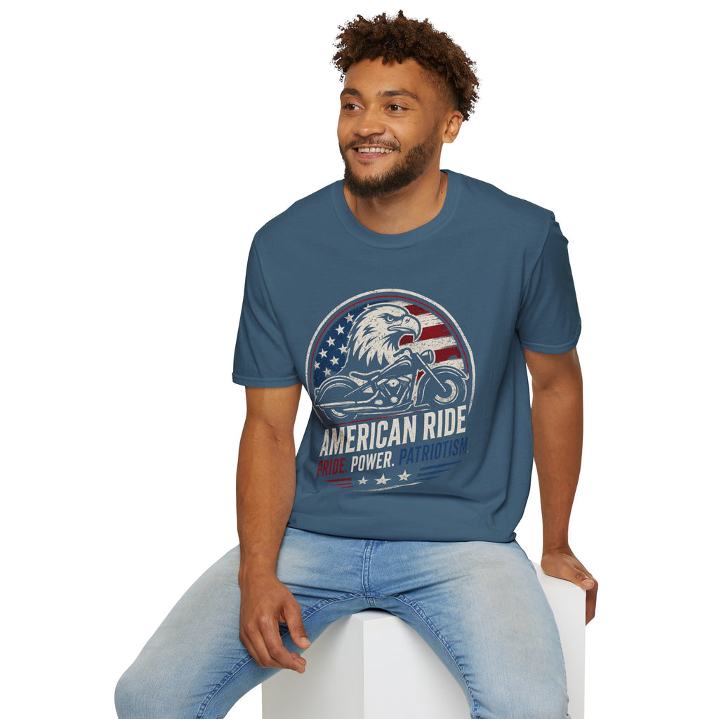 American Ride Pride. Power. Patriotism T-Shirt