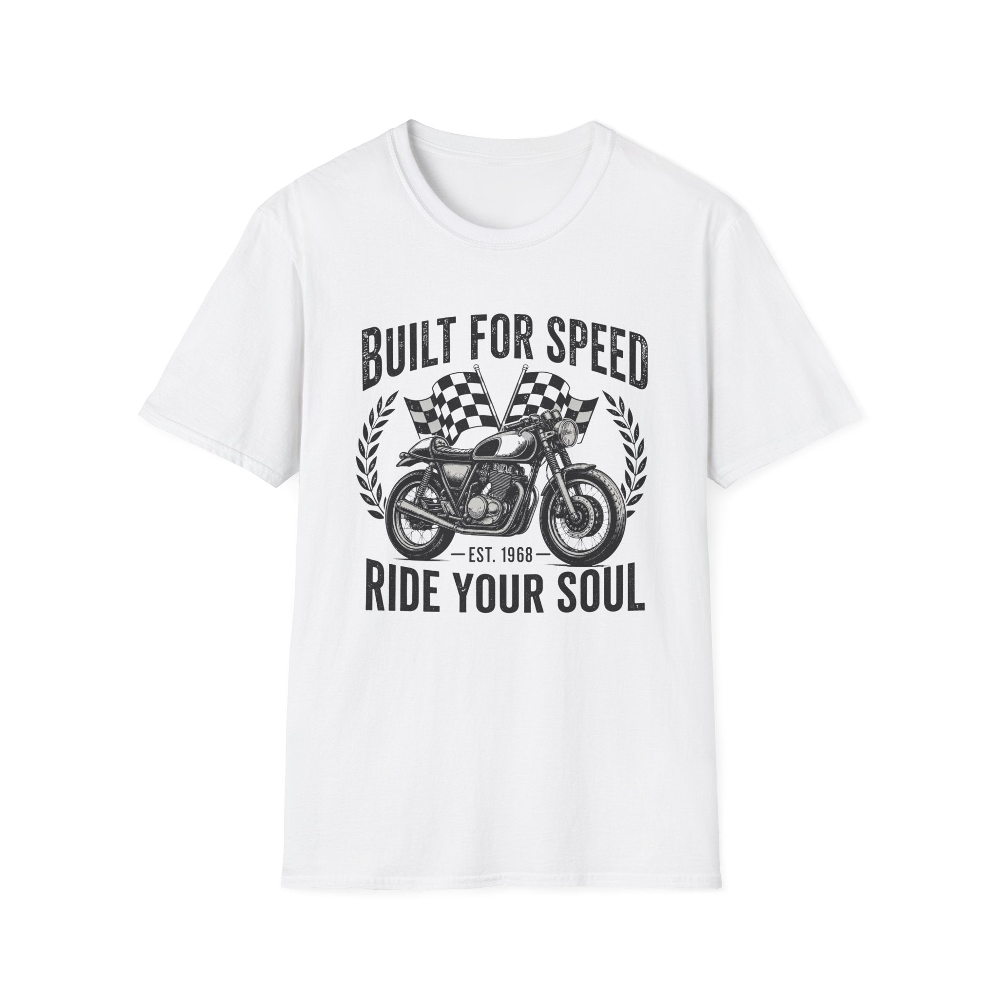 "Built for Speed, Ride Your Soul" Vintage Bike Tee