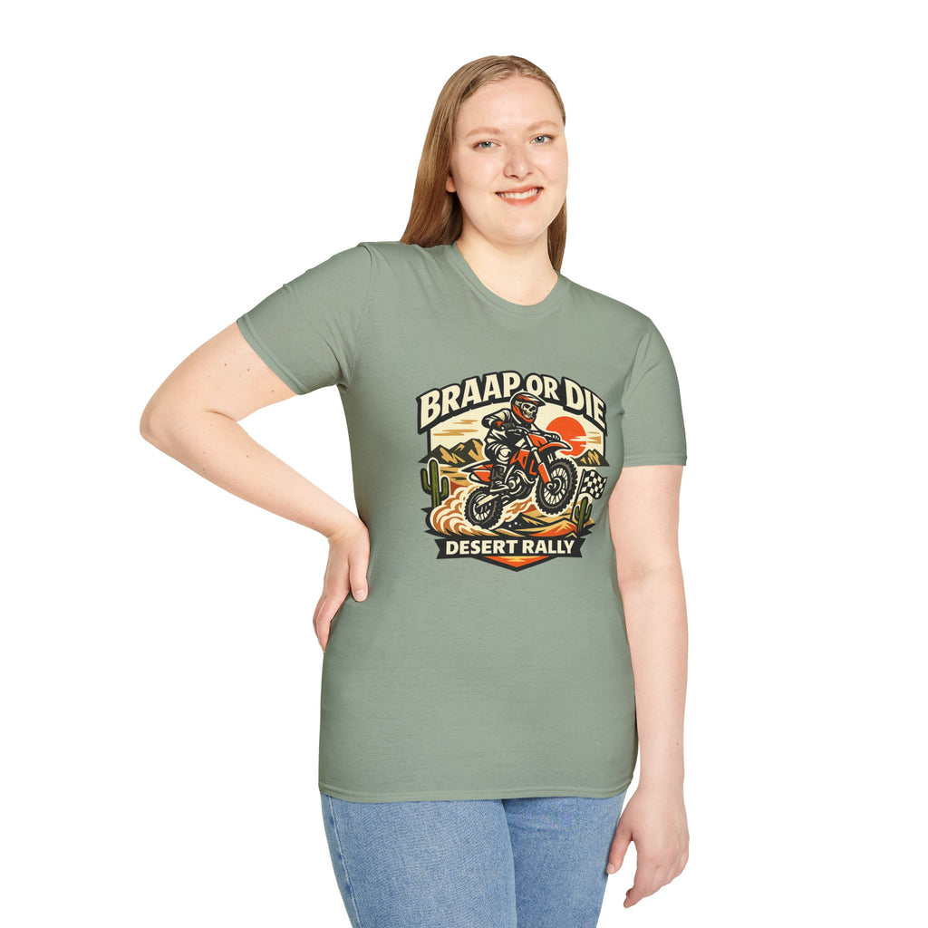 Desert Rally 'Braap or Die' Motorcycle T‑Shirt