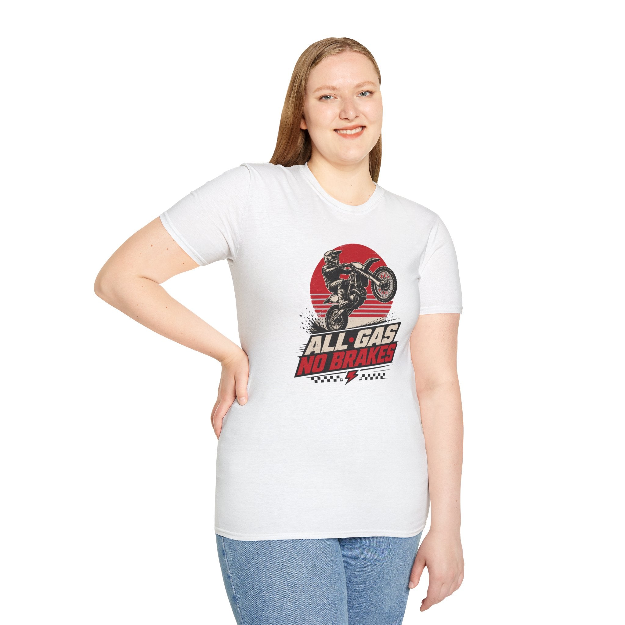 All Gas No Brakes Motorcycle T-Shirt