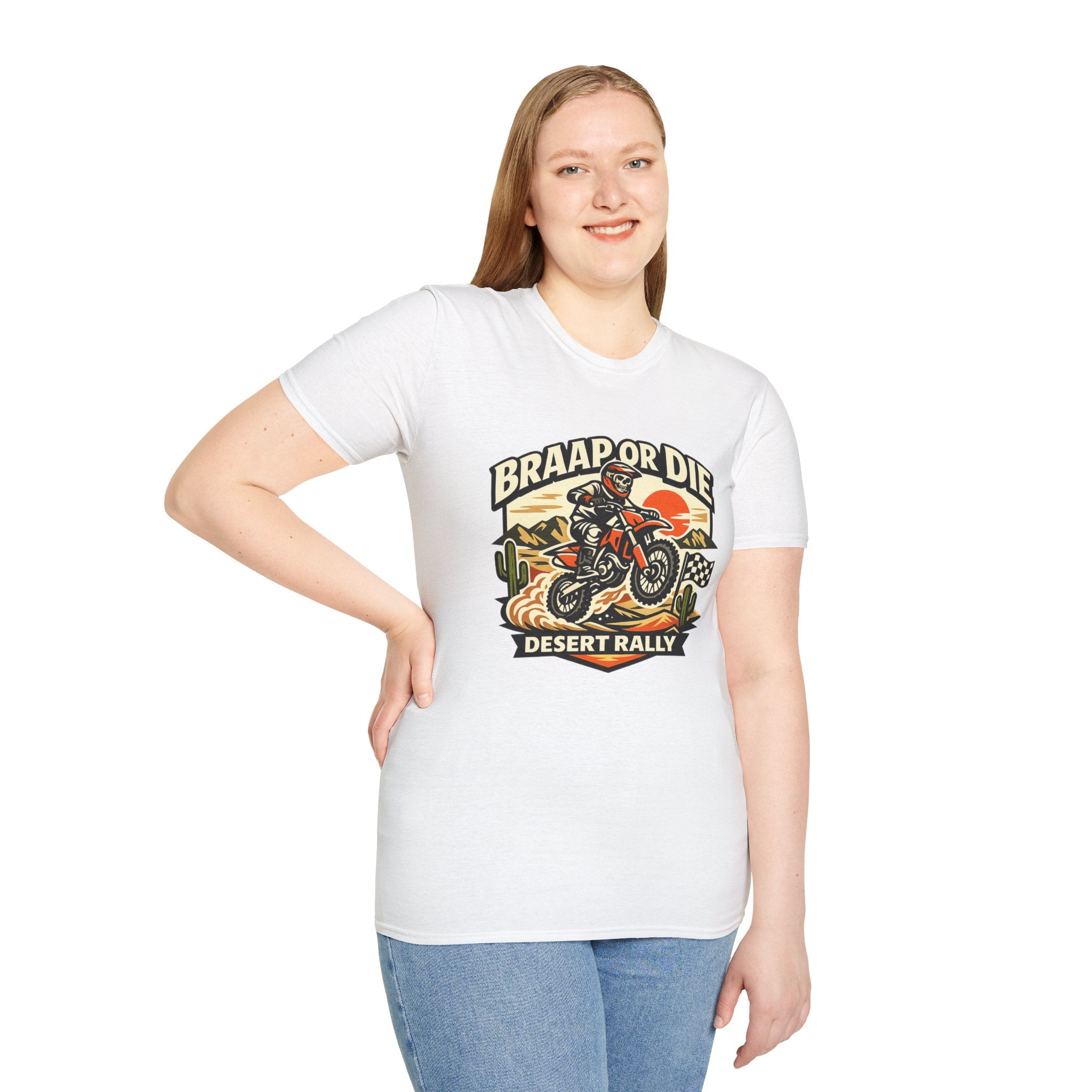 Desert Rally 'Braap or Die' Motorcycle T‑Shirt