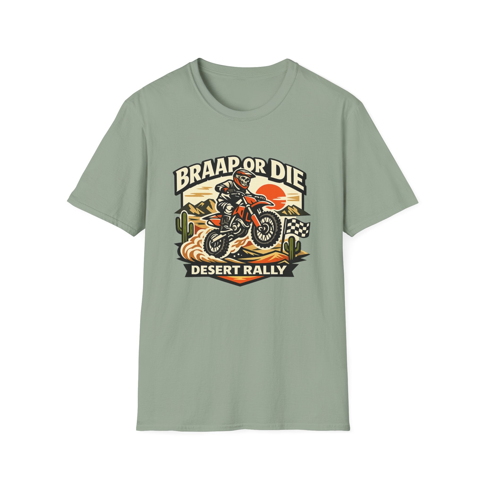Desert Rally 'Braap or Die' Motorcycle T‑Shirt