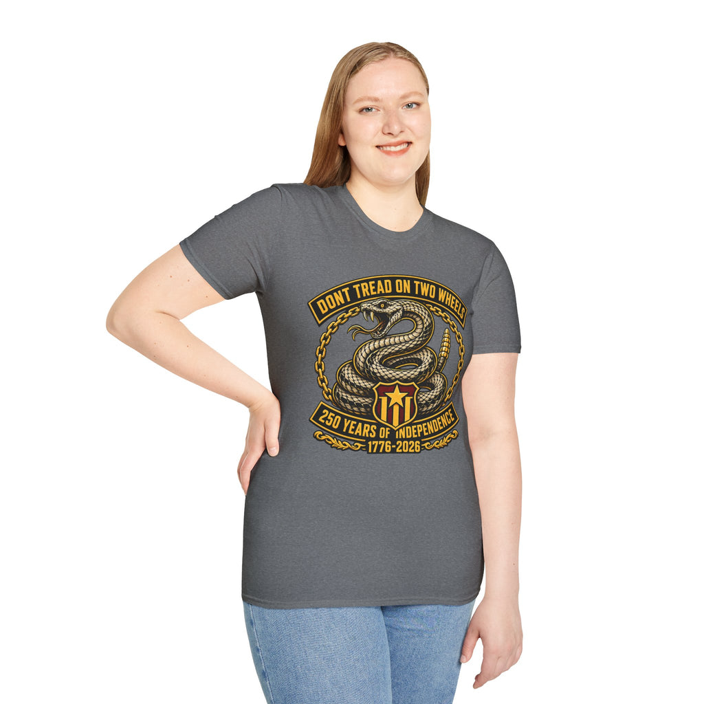 DON'T TREAD ON TWO WHEELS T-SHIRT