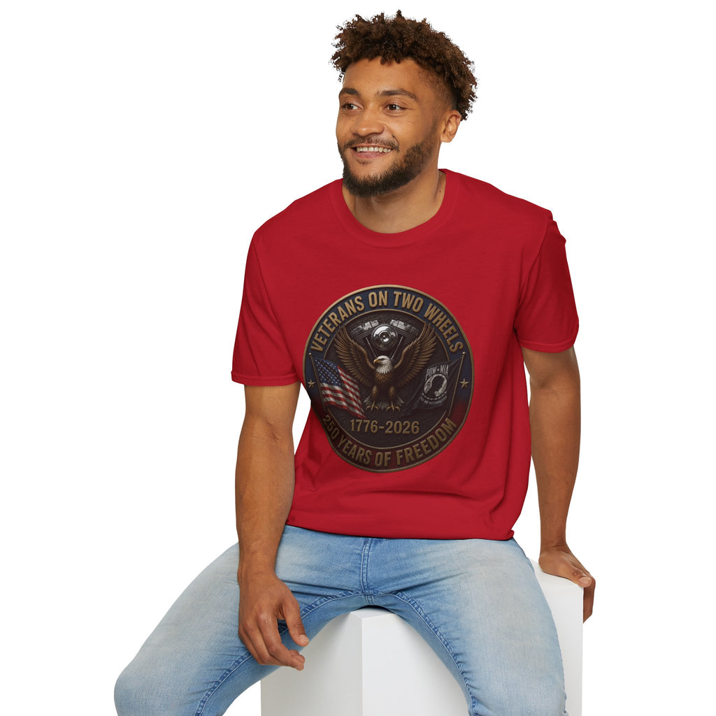 VETERANS ON TWO WHEELS T-SHIRT