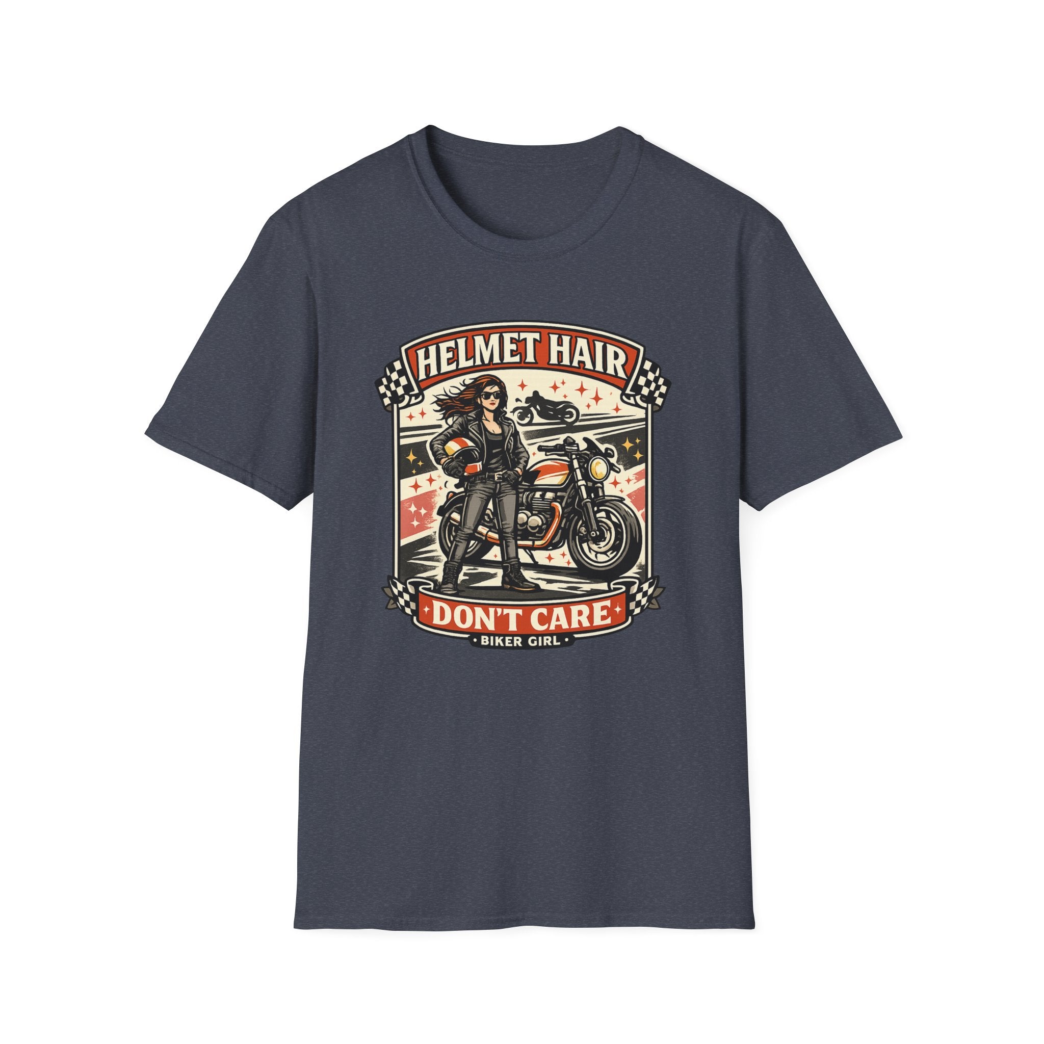 Helmet Hair Don't Care T-Shirt