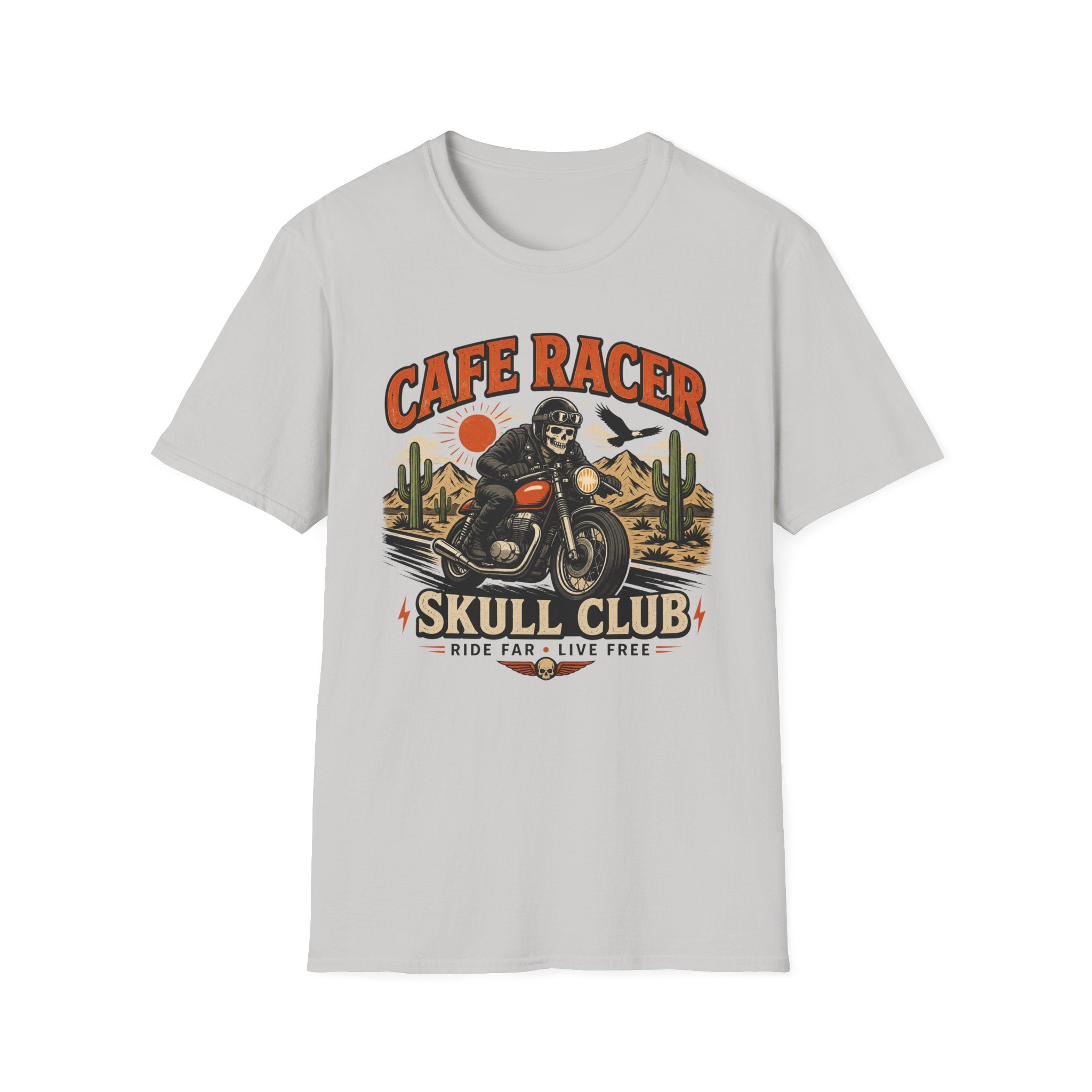 Cafe Racer Skull Club T-Shirt