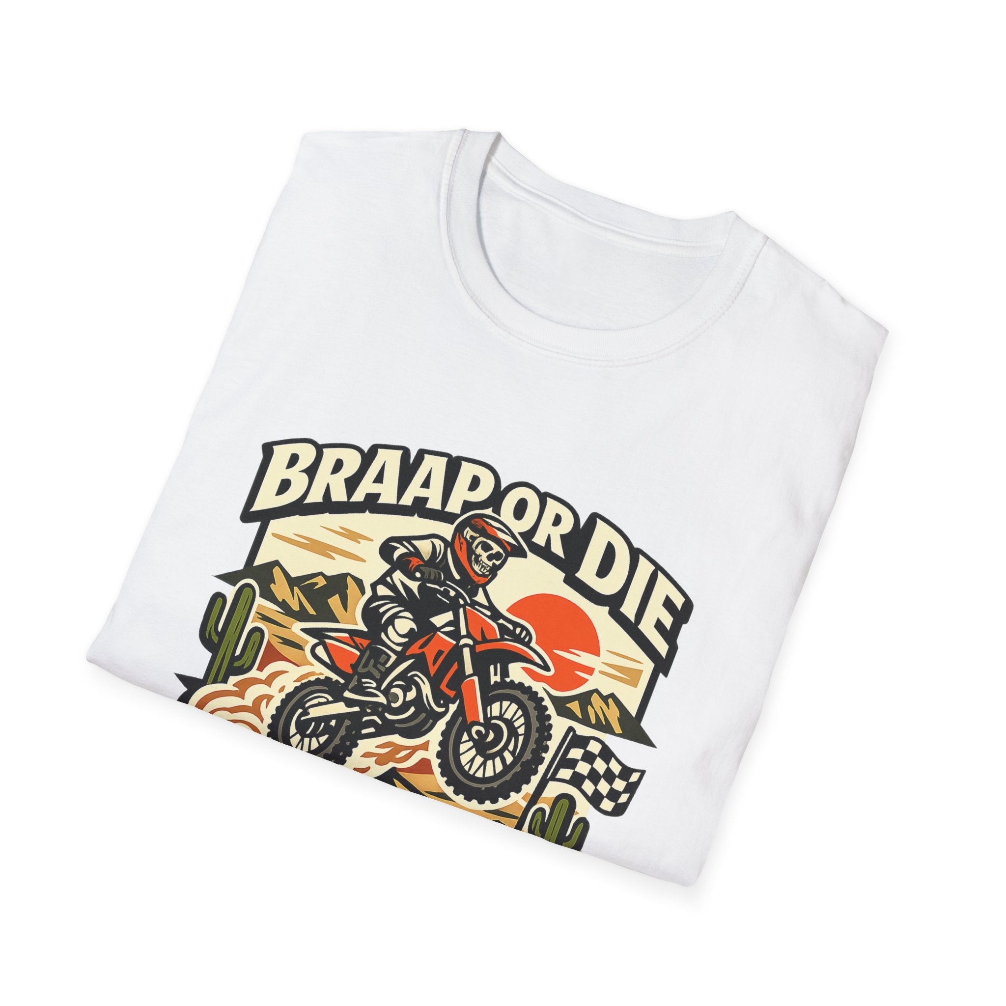 Desert Rally 'Braap or Die' Motorcycle T‑Shirt