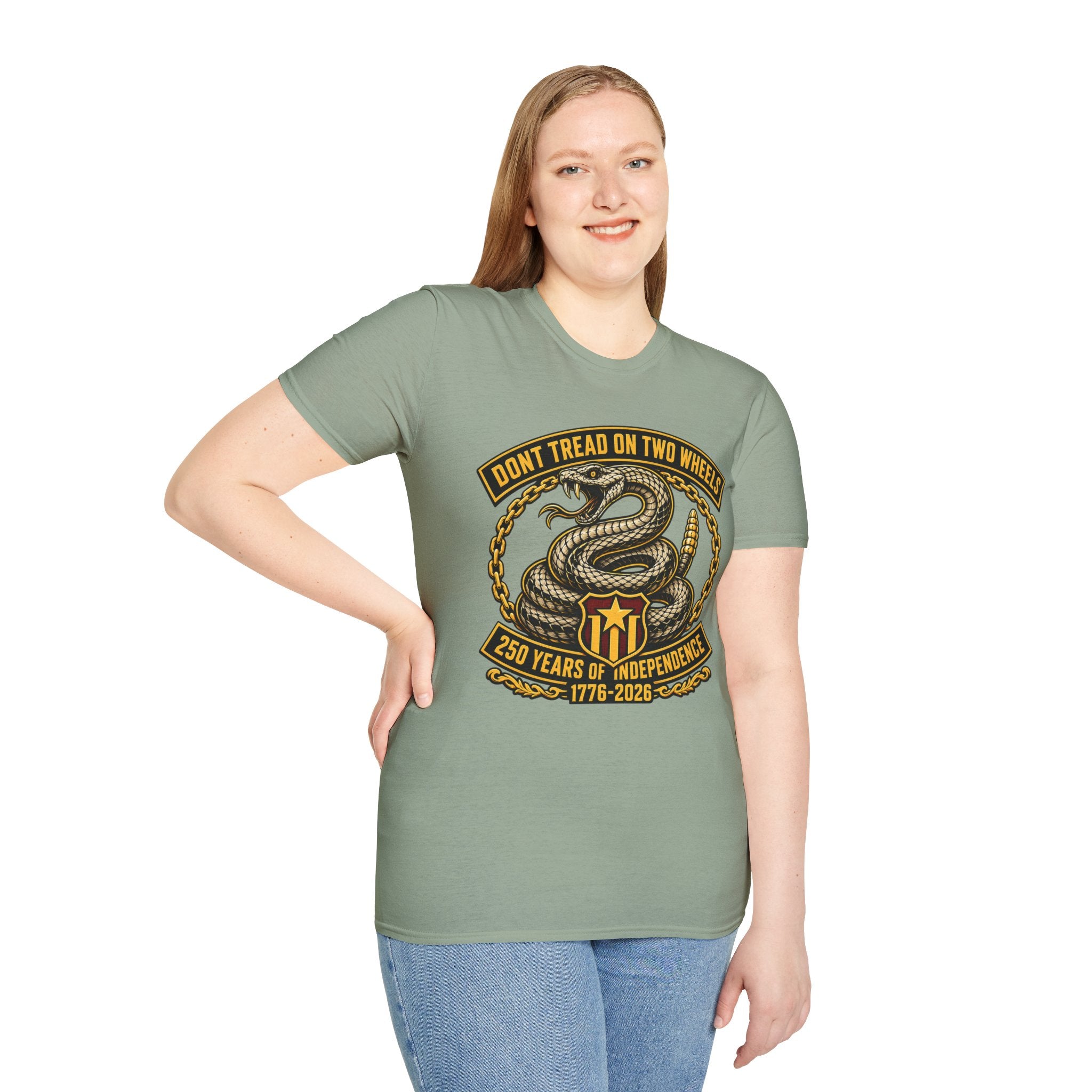DON'T TREAD ON TWO WHEELS T-SHIRT