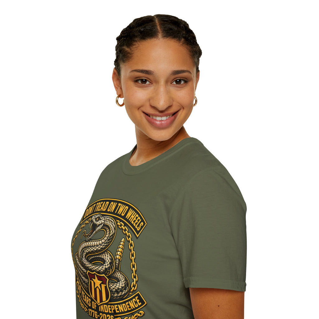 DON'T TREAD ON TWO WHEELS T-SHIRT
