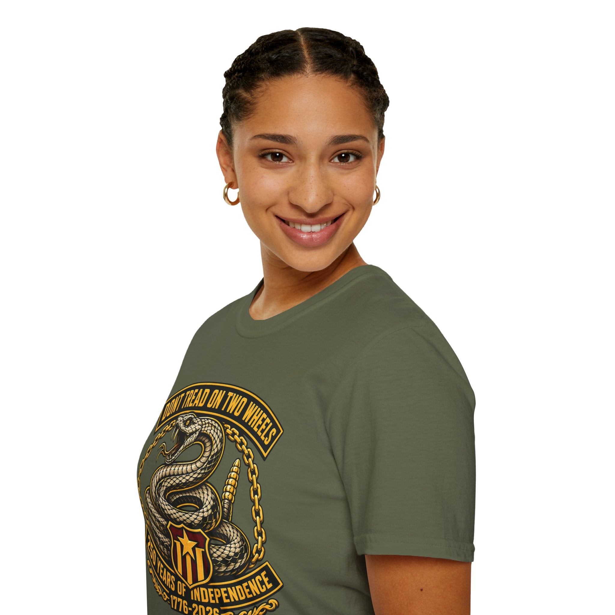 DON'T TREAD ON TWO WHEELS T-SHIRT