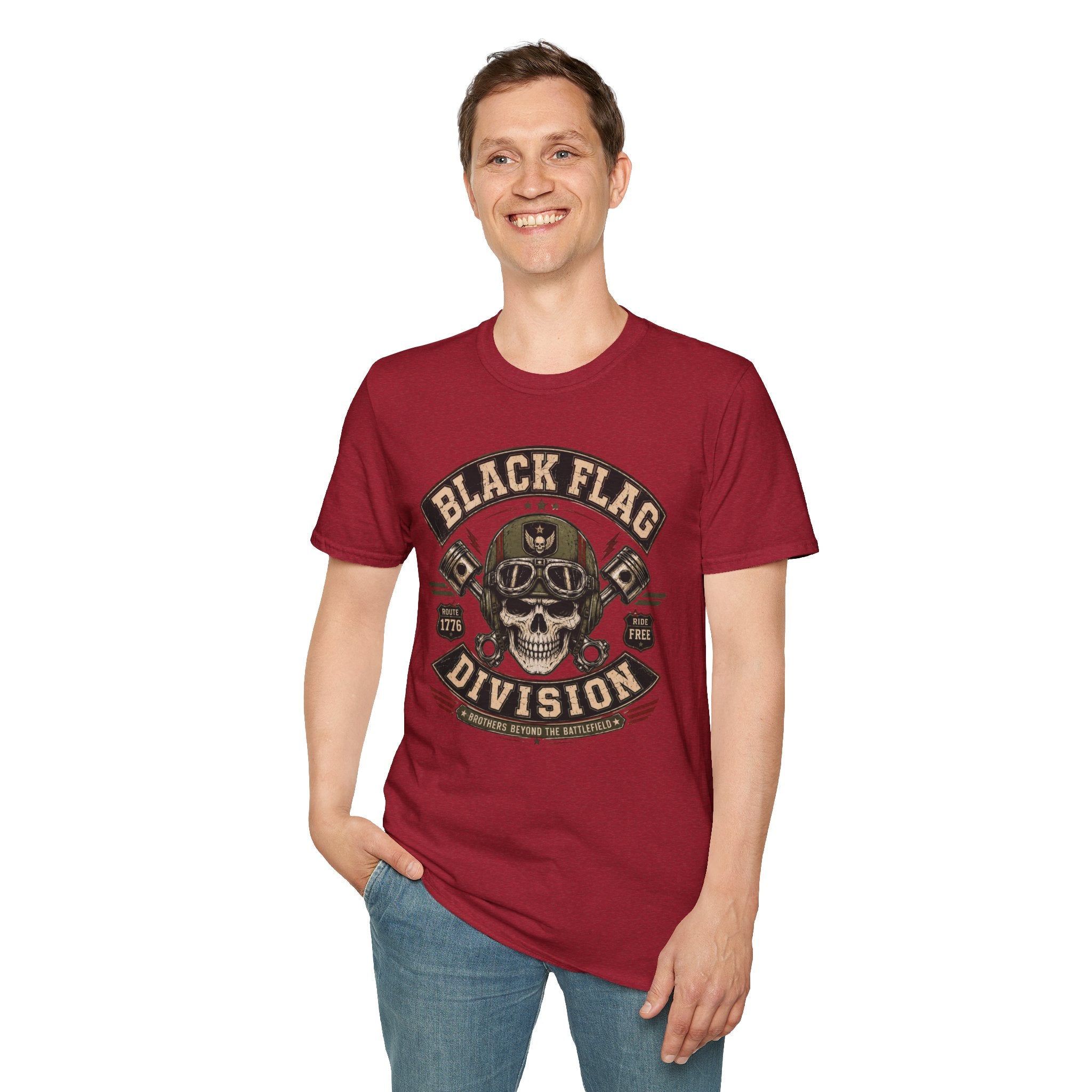 Black Flag Division Skull T-Shirt