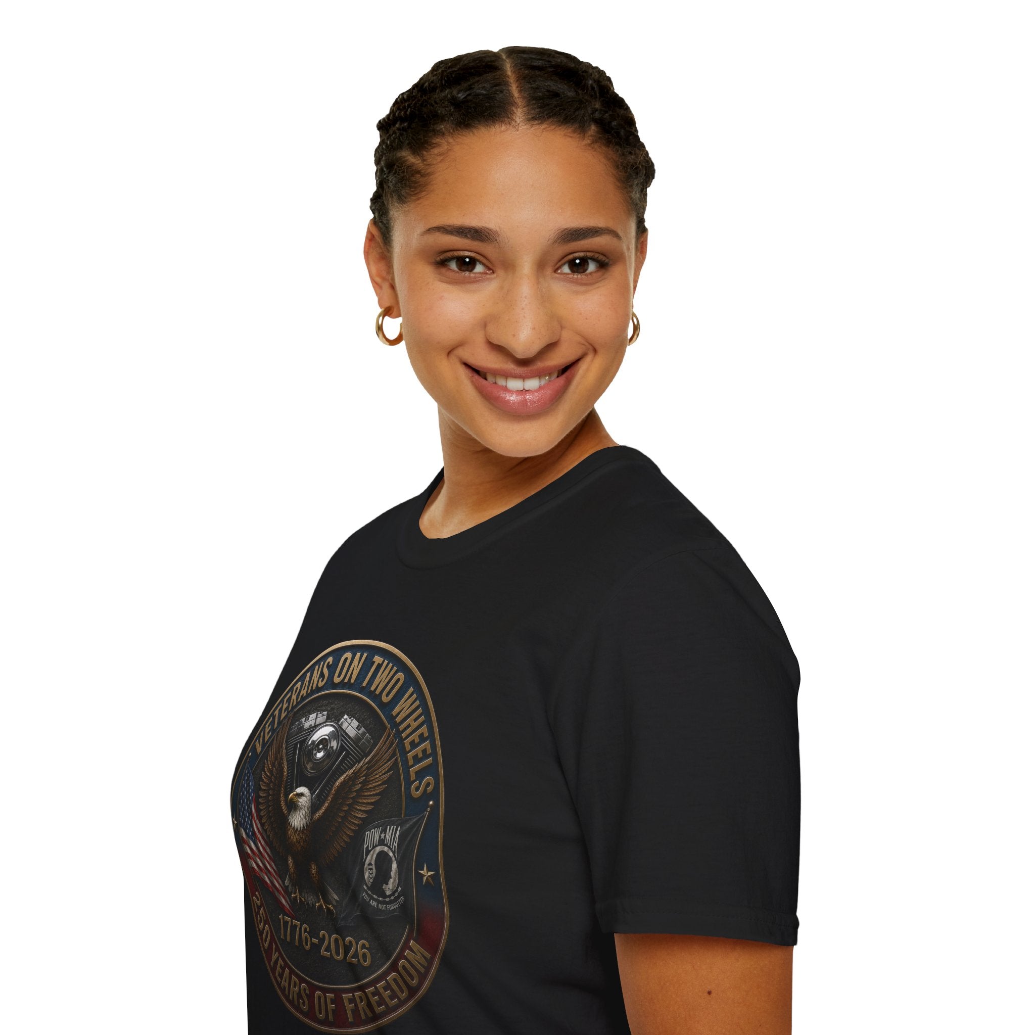 VETERANS ON TWO WHEELS T-SHIRT