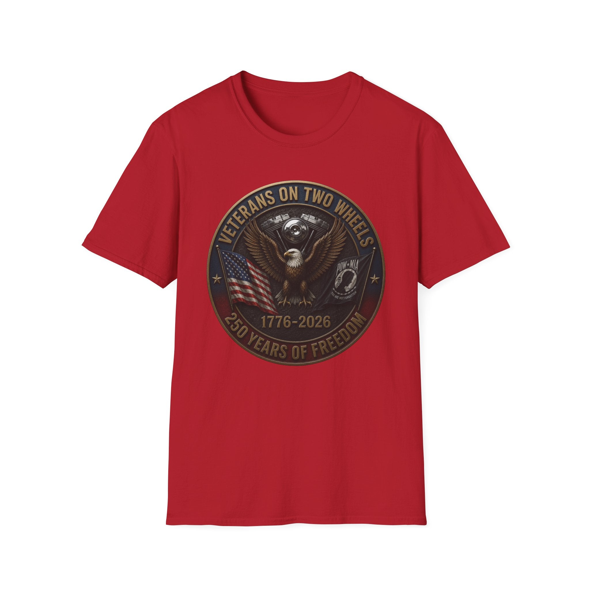 VETERANS ON TWO WHEELS T-SHIRT