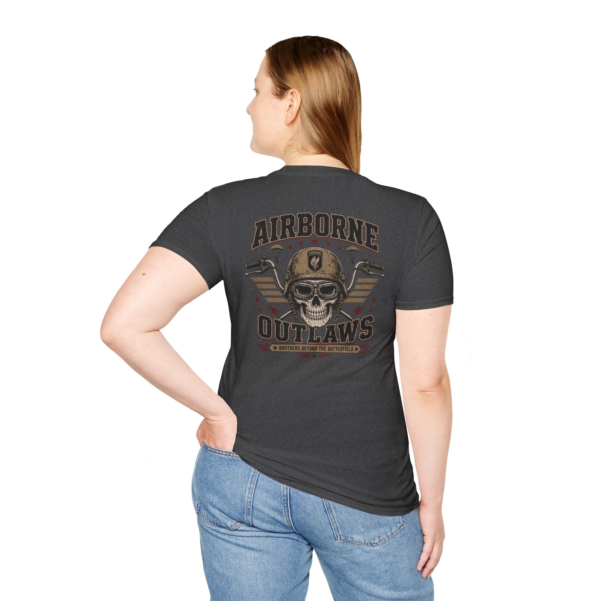 Airborne Outlaws Skull T-Shirt