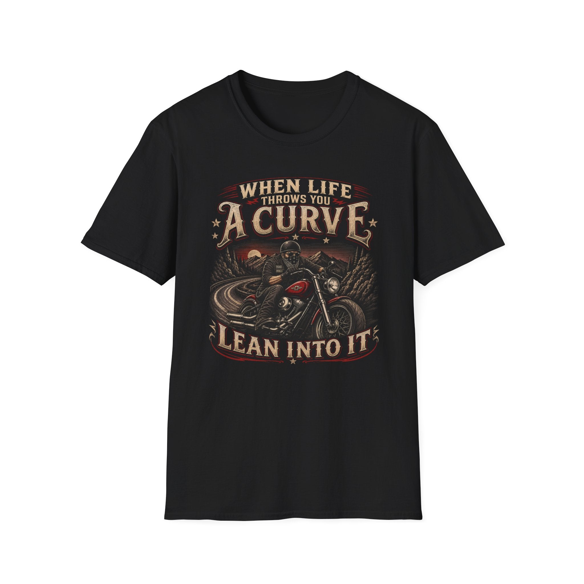 When Life Throws You A Curve Lean Into It T-Shirt