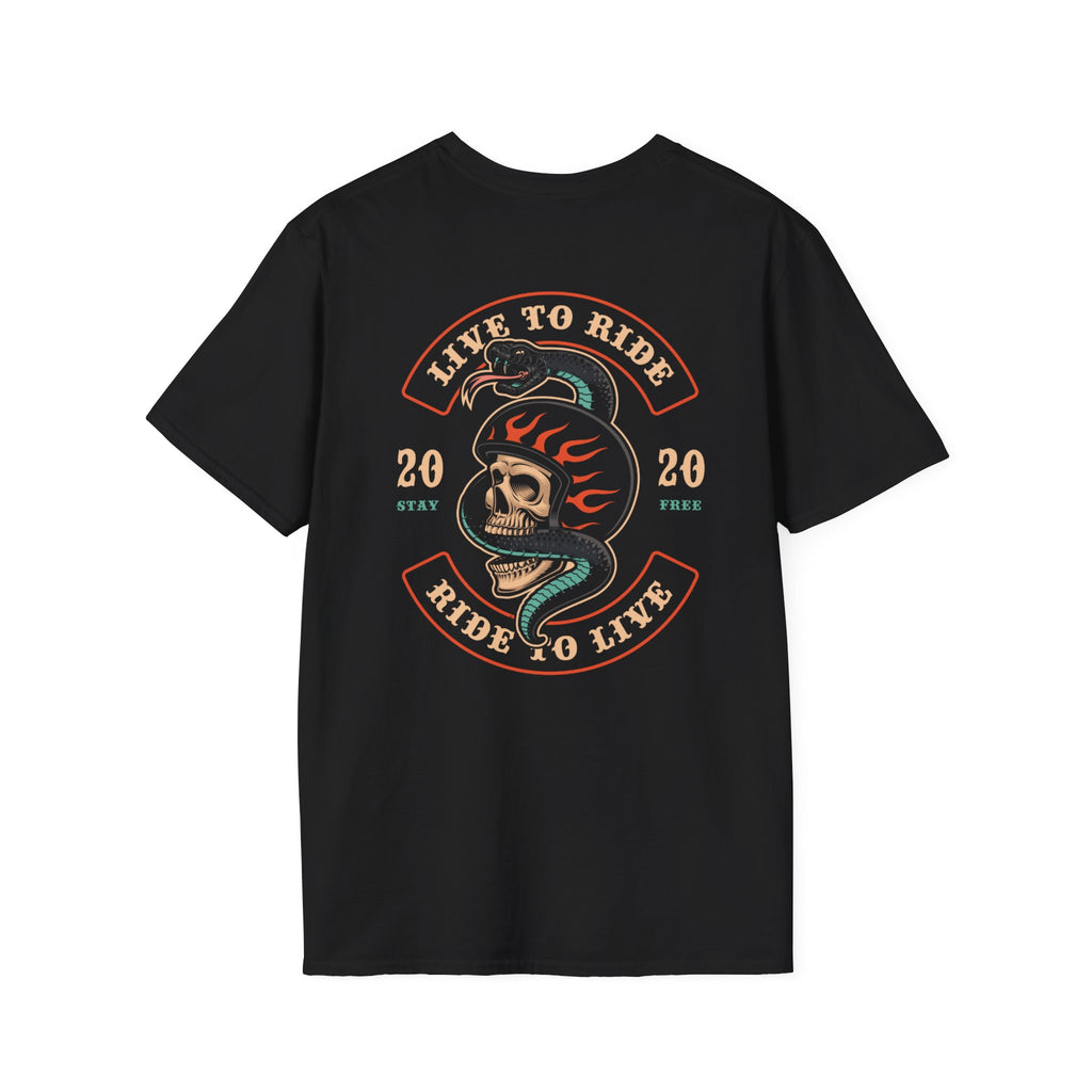 Live To Ride and Ride To Live Patch T-Shirt