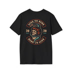 Live To Ride and Ride To Live Patch T-Shirt