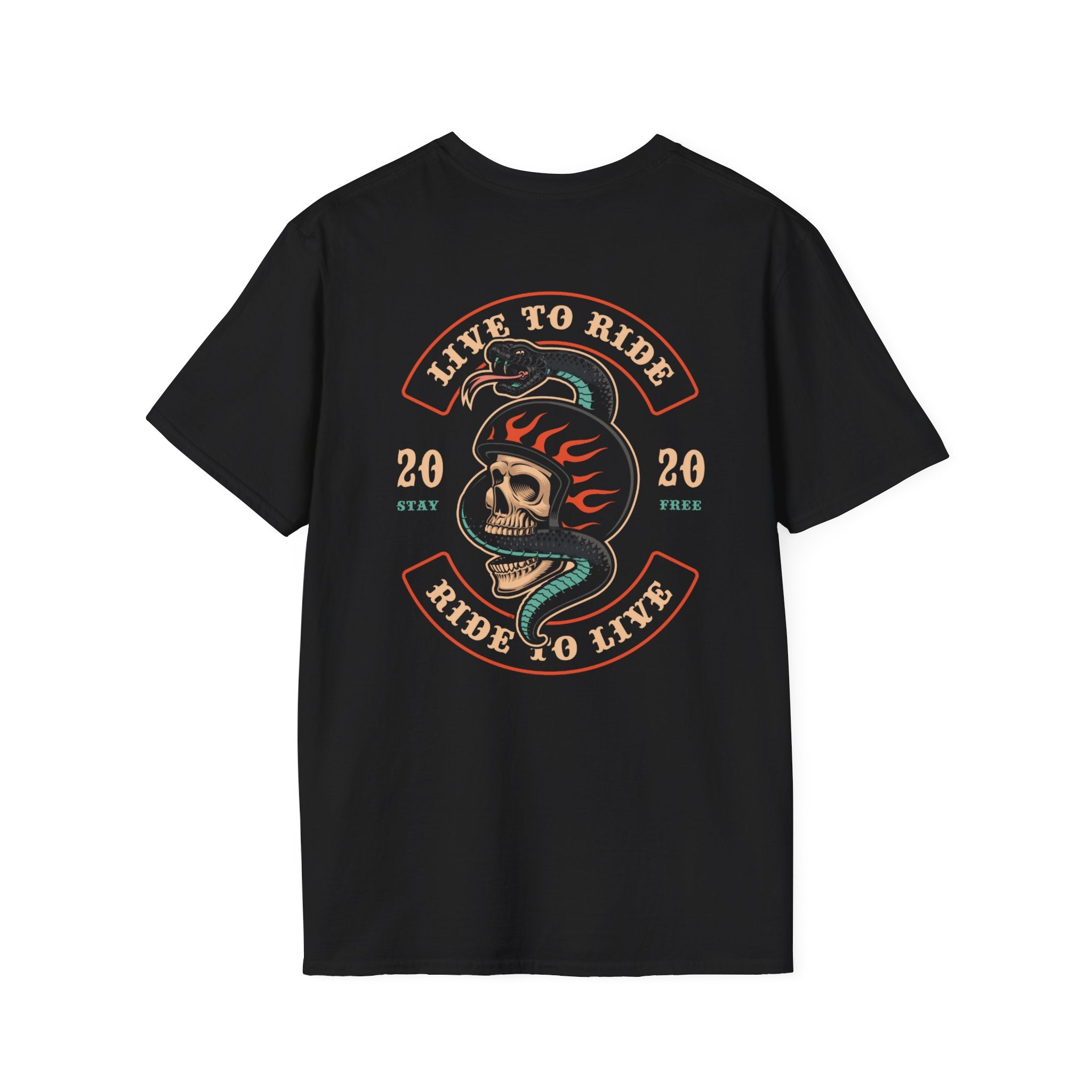 Live To Ride and Ride To Live Patch T-Shirt