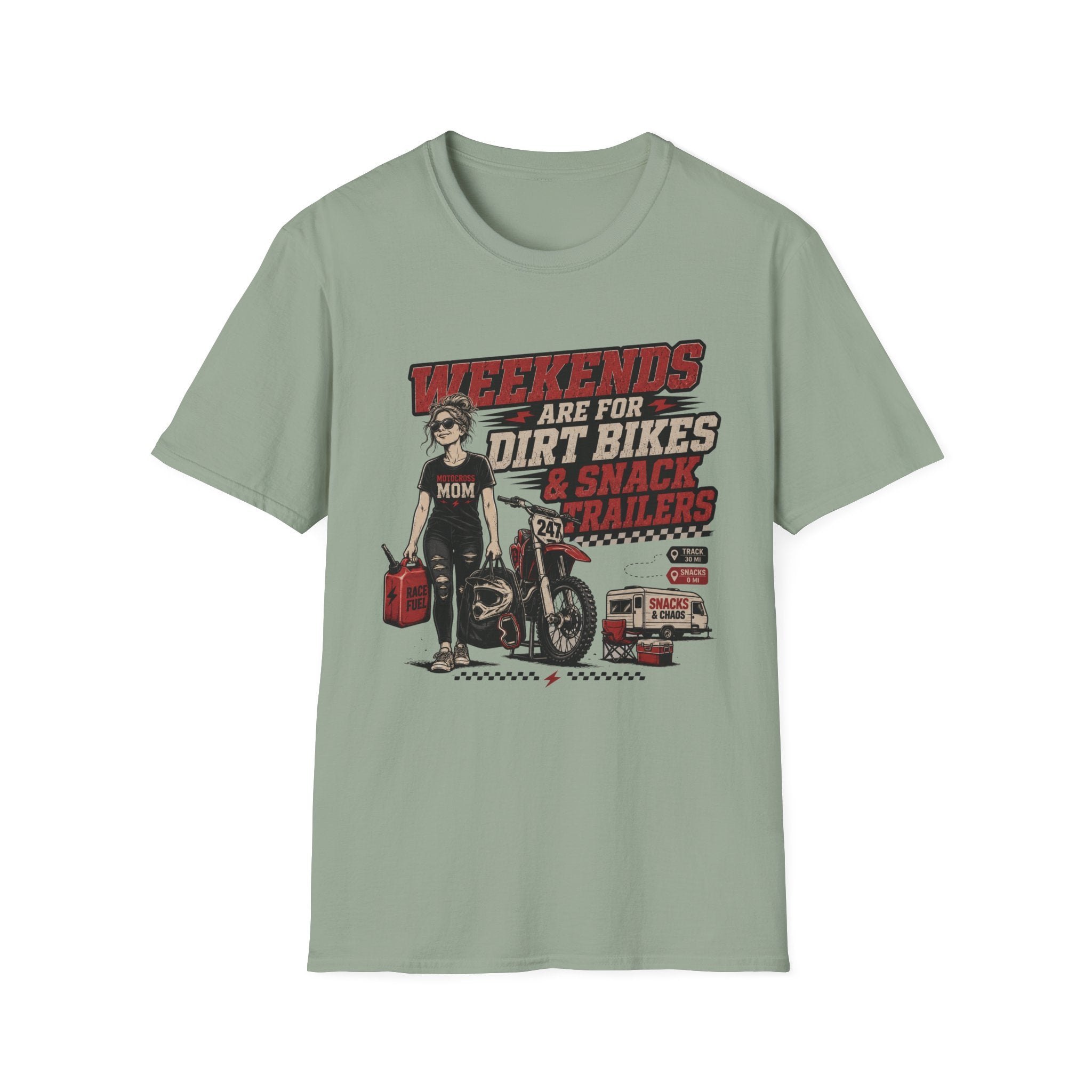 Weekends Are For Dirt Bikes & Snack Trailers T-Shirt
